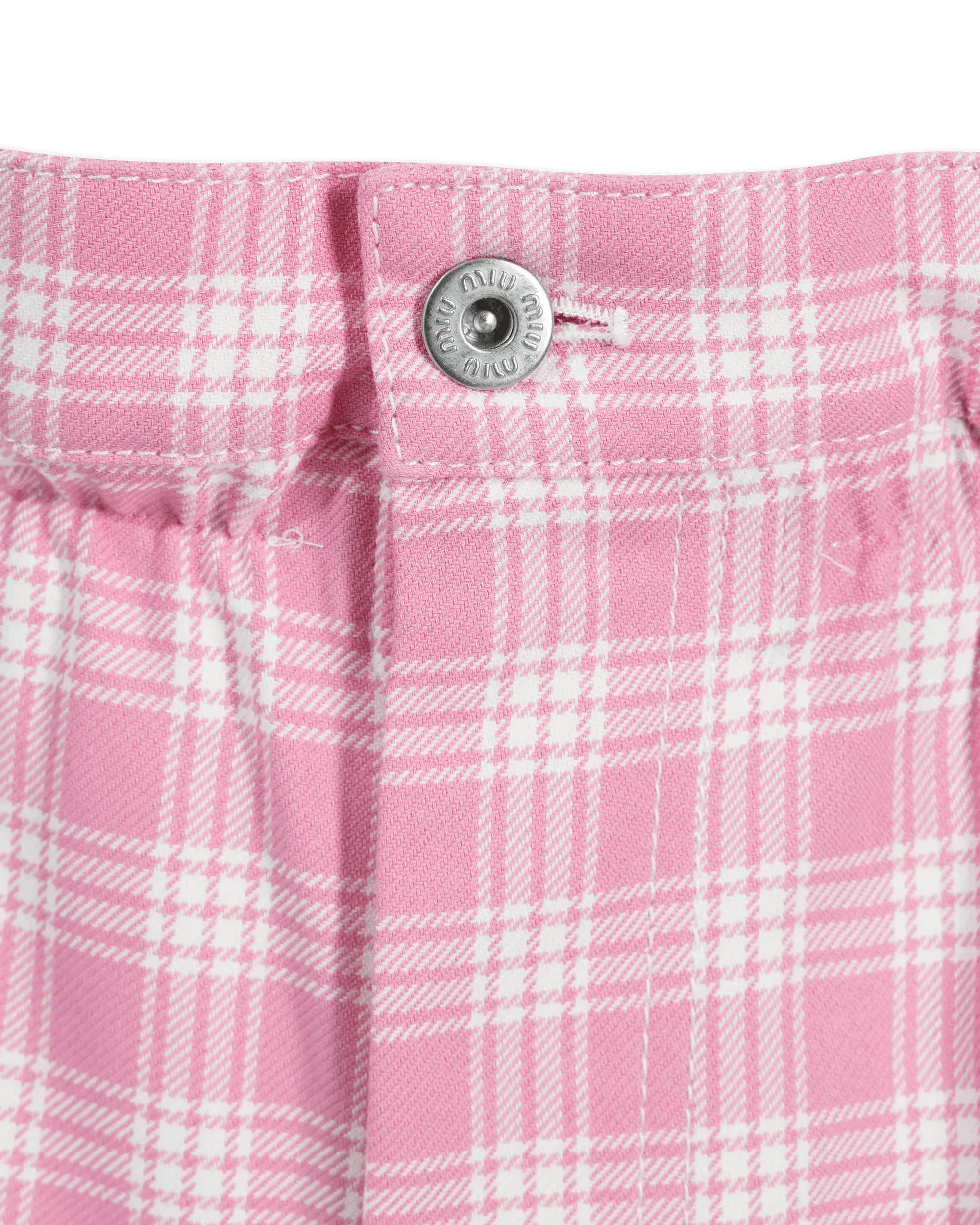 Trendy High Waisted Checkered Mini Shorts for Women - Comfortable Stretchy Denim Shorts with Pockets - Perfect for Summer, Beach, and Casual Outfits