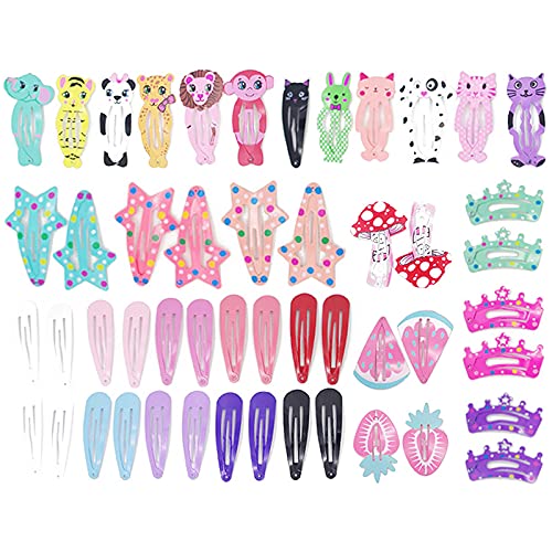 50PCS Cute Fruit Snap Hair Clips for Girls - Lightweight Fashion Hair Barrettes & Hairpins for Birthday, Holiday & Everyday Use - Lovely Hair Accessories for School, Party & Special Occasions