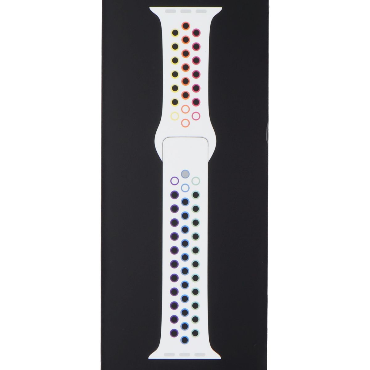 Apple Watch 44mm Nike Sport Band - Pride Edition - Compatible with 49mm, 46mm, 45mm, 44mm Apple Watch Series - Perfect for Running, Workouts & LGBTQ+ Pride Celebrations