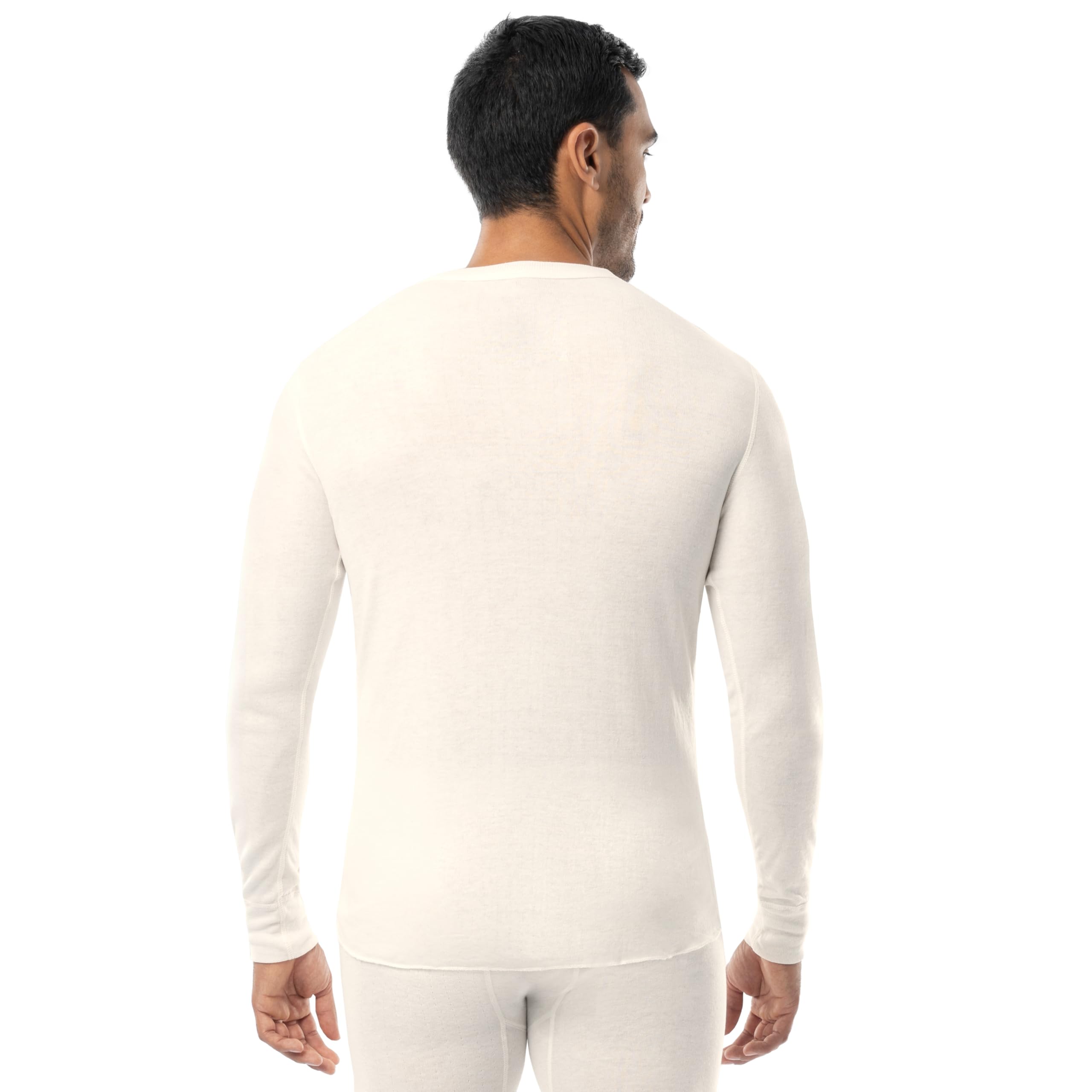 ColdPruf Men's Dual-Layer Thermal Underwear Long Sleeve Crew Top - Warm Base Layer for Winter Sports, Hunting & Outdoor Activities
