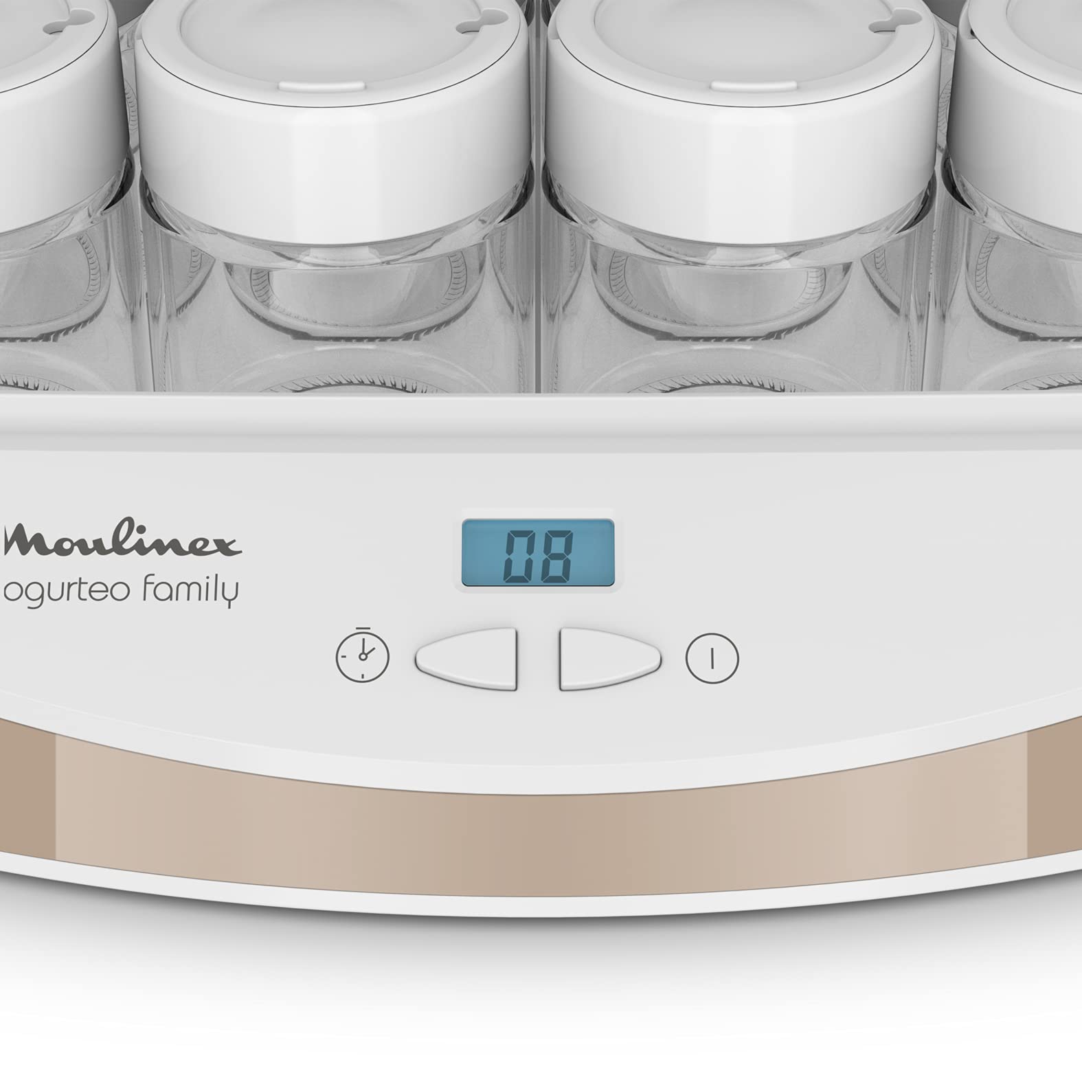 12-Cup 200ml Yogurt Maker with 21W Power - YG233A10 | Perfect for Homemade Yogurt, Probiotic Drinks & Healthy Snacks at Home