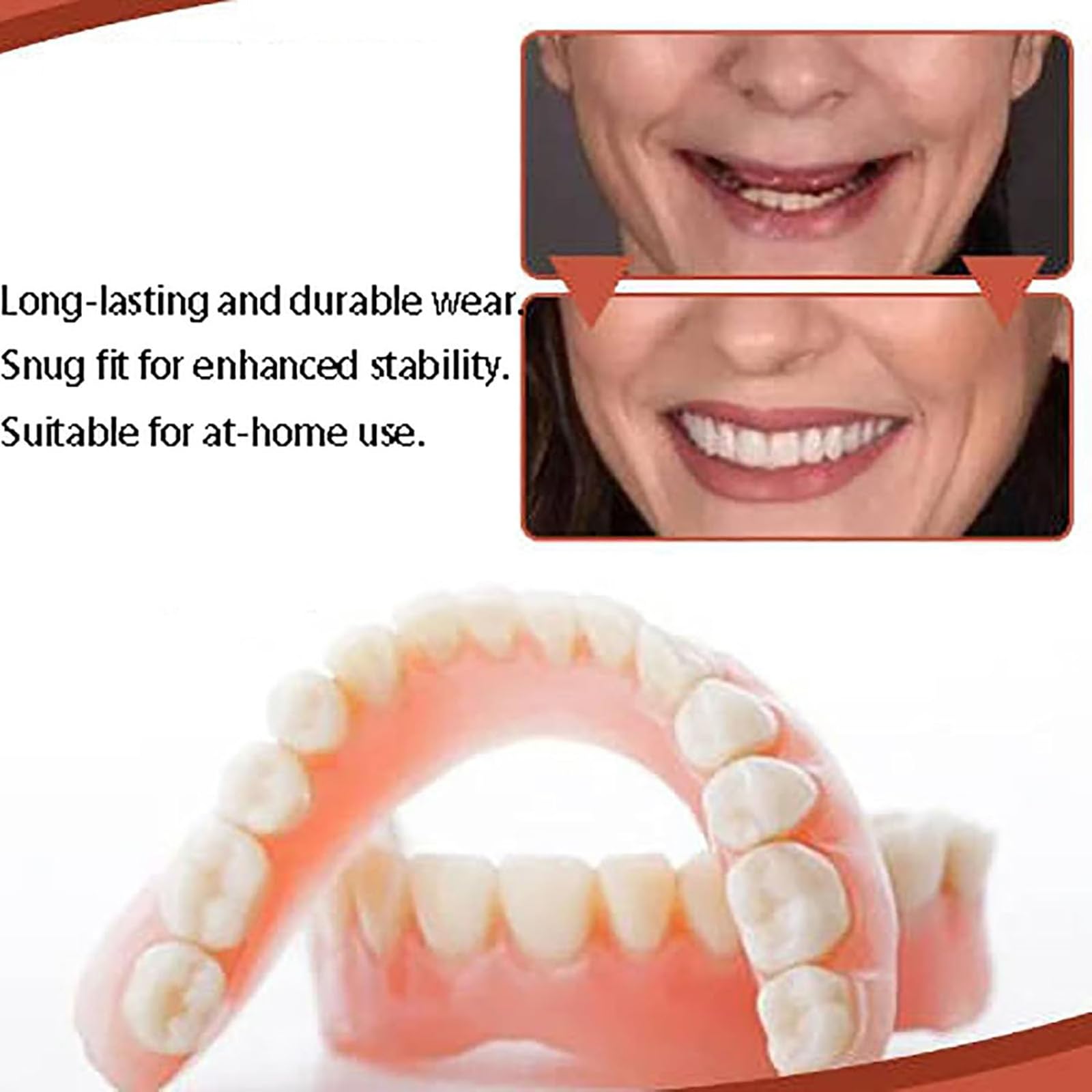 Premium Denture Reline Kit - Soft Silicone Denture Reliner for Comfortable Fit - Easy-to-Use Dental Relining Material for Men & Women - Perfect for Denture Adjustment & Pain Relief (1 Pack) - Ideal for Home Dental Care & Denture Maintenance