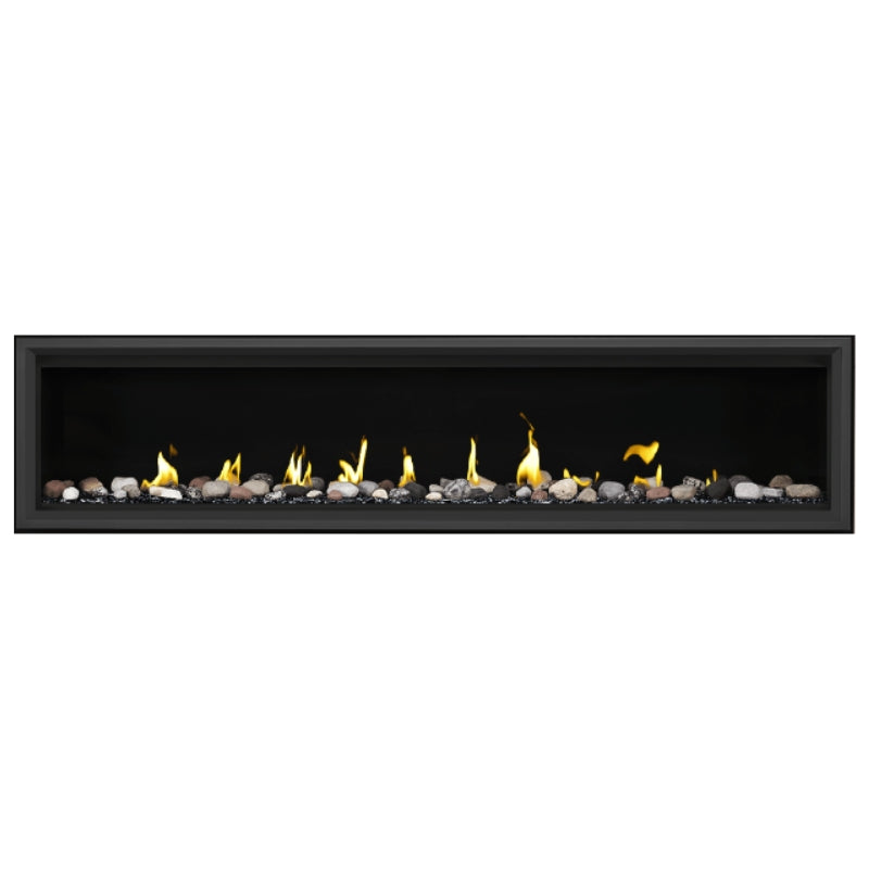 Napoleon Vector 74 Linear Direct Vent Gas Fireplace - LV74N | Modern Home Heating Solution for Living Rooms & Patios