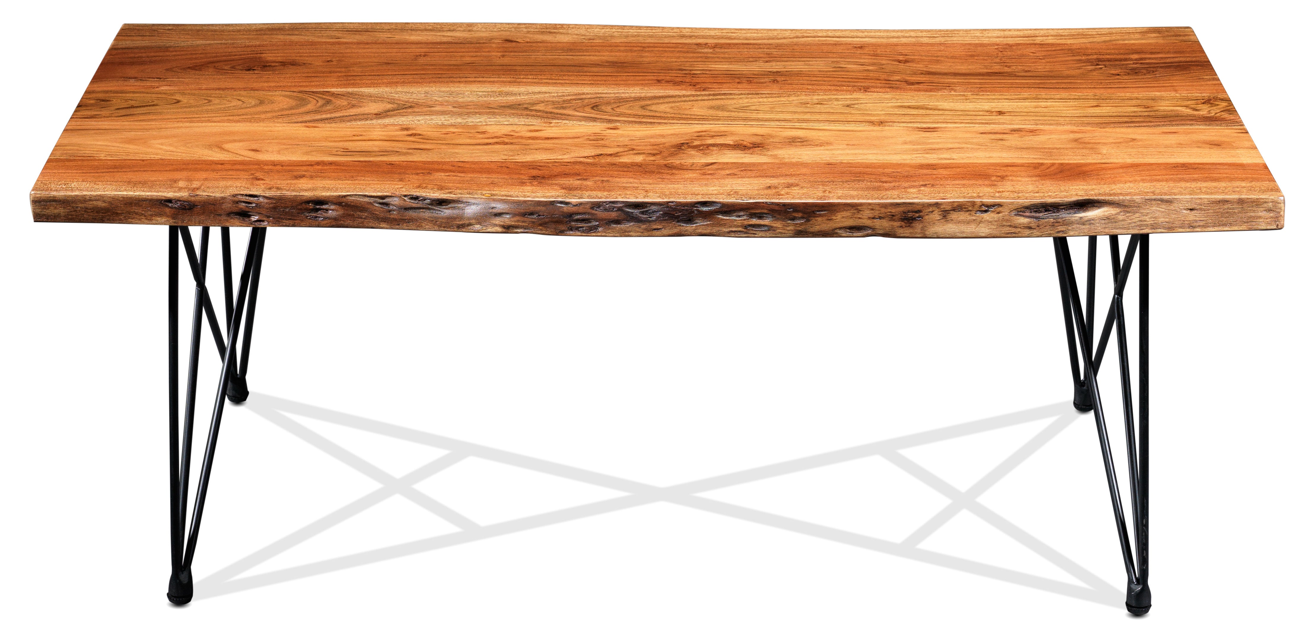 Modern Agra 50 Coffee Table - Natural Wood Finish - Stylish Living Room Centerpiece for Home & Office Decor