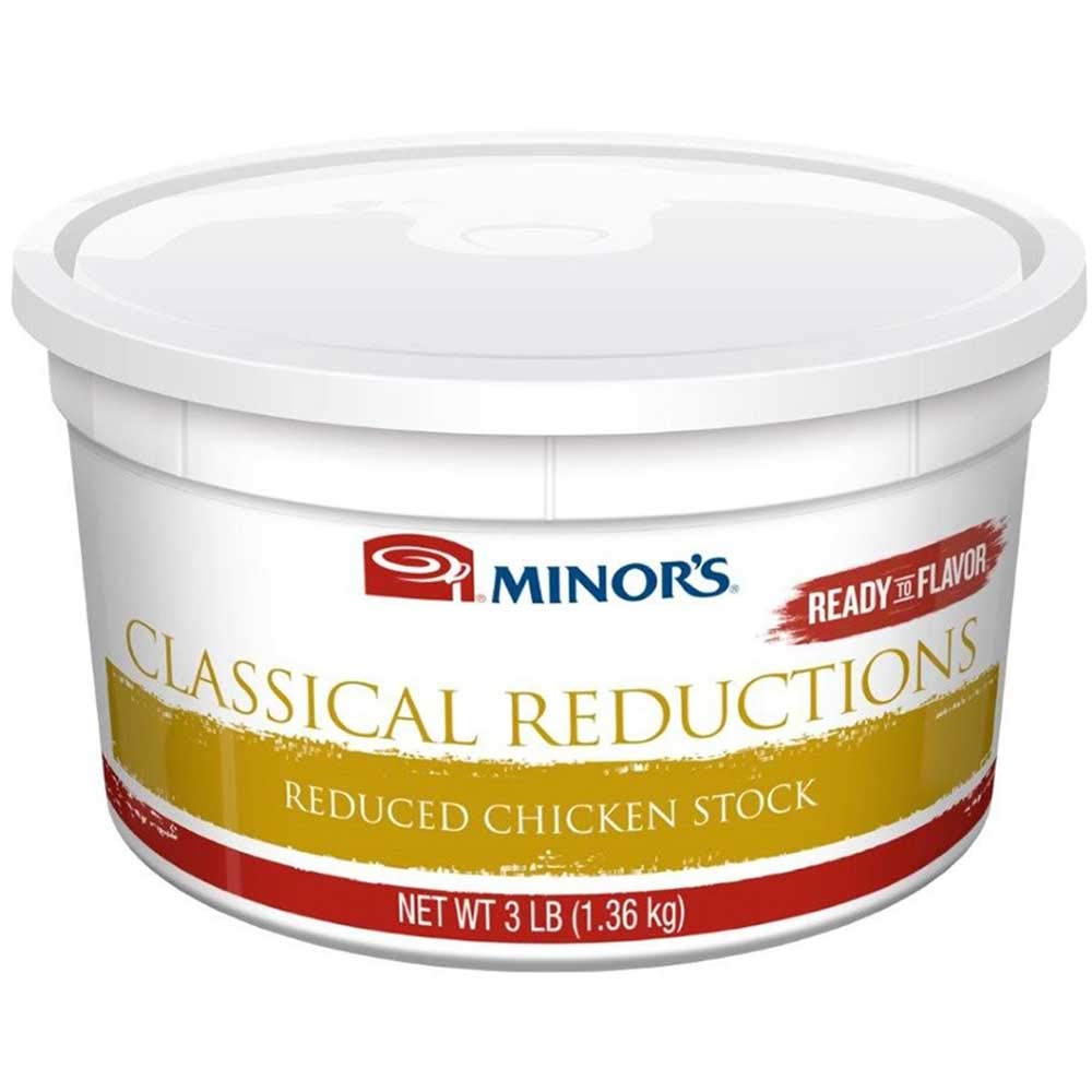 Organic Gluten-Free Chicken Stock - Classic Reduction Roasted, 3 Pound (Pack of 4) | All-Natural Broth for Soups, Stews & Cooking | Paleo & Keto Friendly