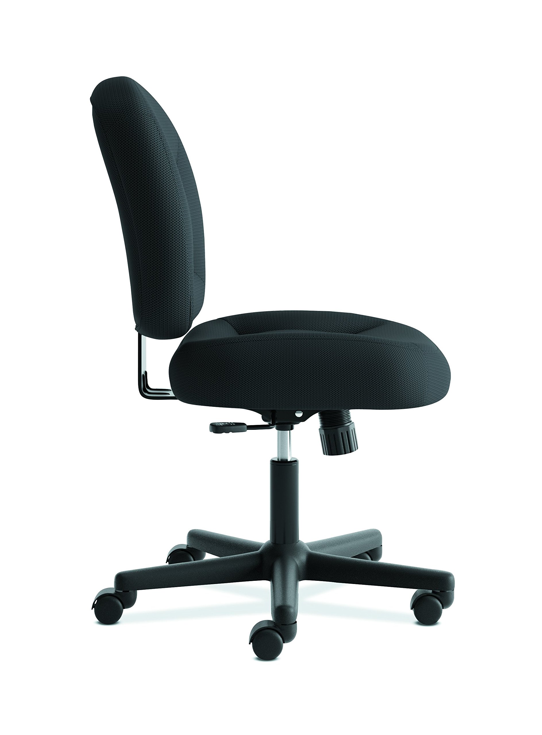 HON ValuTask Mesh Office Chair - Black Ergonomic Desk Chair for Work & Gaming