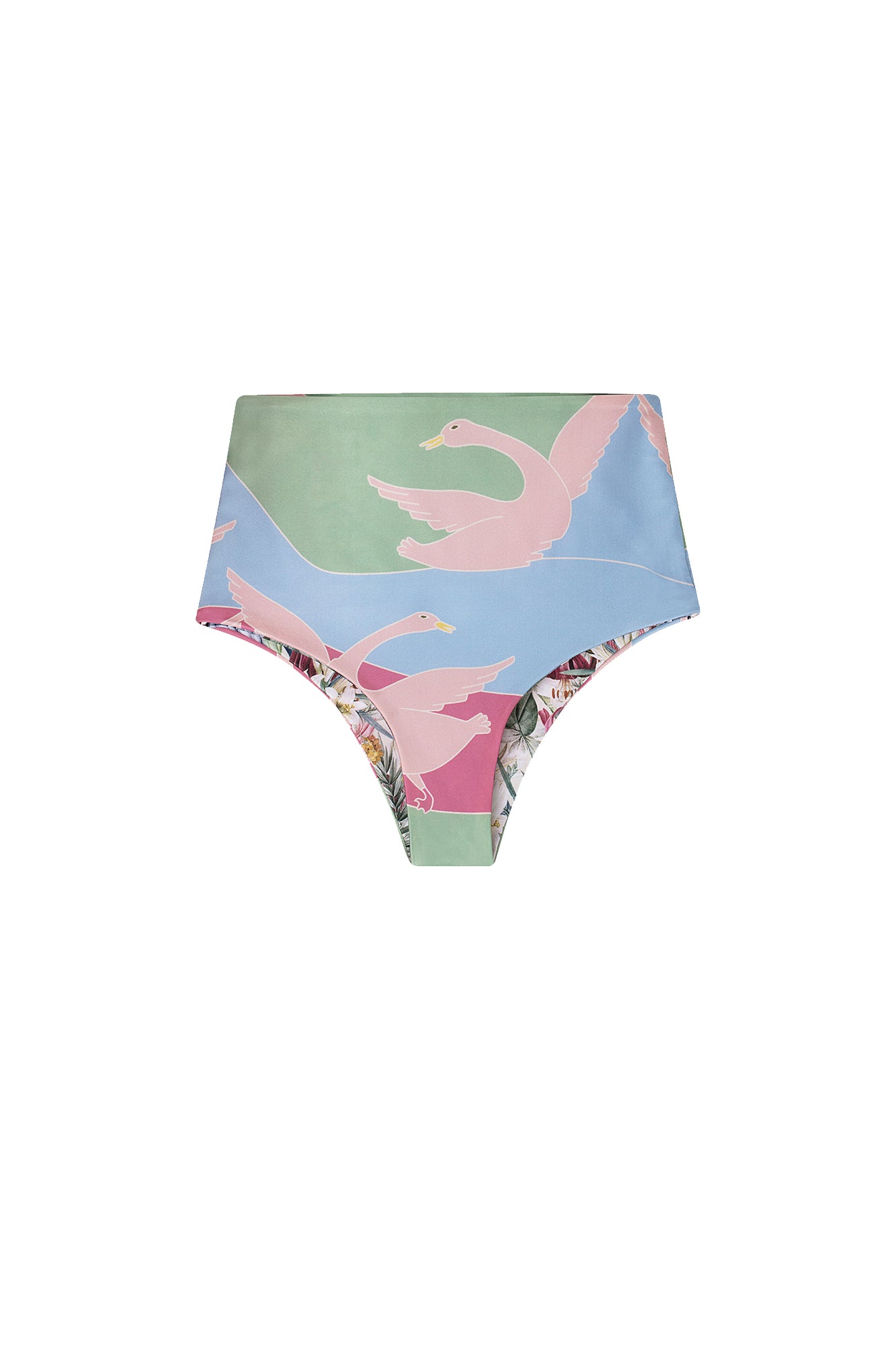 Nina Reversible Bikini Bottom - High Waisted Swimwear for Women | Perfect for Beach, Pool & Summer Vacations