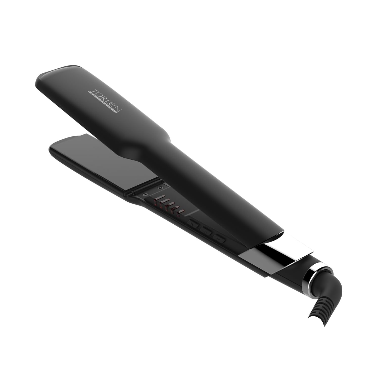 TORLEN Professional TOR 049 Tourmaline Ceramic Hair Straightener - 3D Floating Wide Plates for Long, Thick & Ethnic Hair | Fast Heating & Adjustable Temp 130-230°C | Keratin & Rebonding Treatment | Perfect for Salon, Home Use & Travel Styling