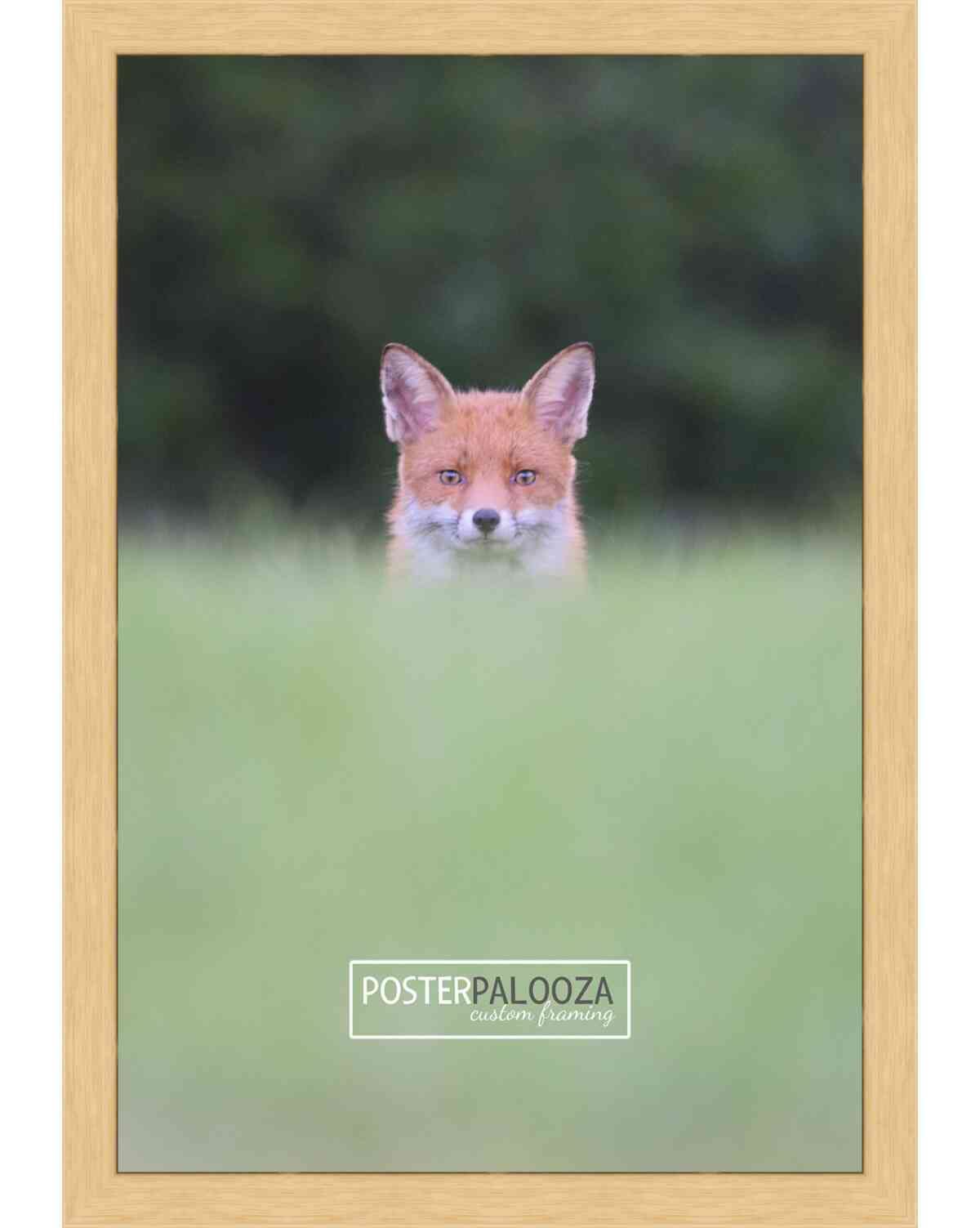 32x40 Modern Minimalist Natural Wood Picture Frame - Solid Wood Poster Frame with UV Acrylic, Foam Board Backing & Hanging Hardware - Perfect for Wall Art, Home Decor, Office Display and Photo Gallery