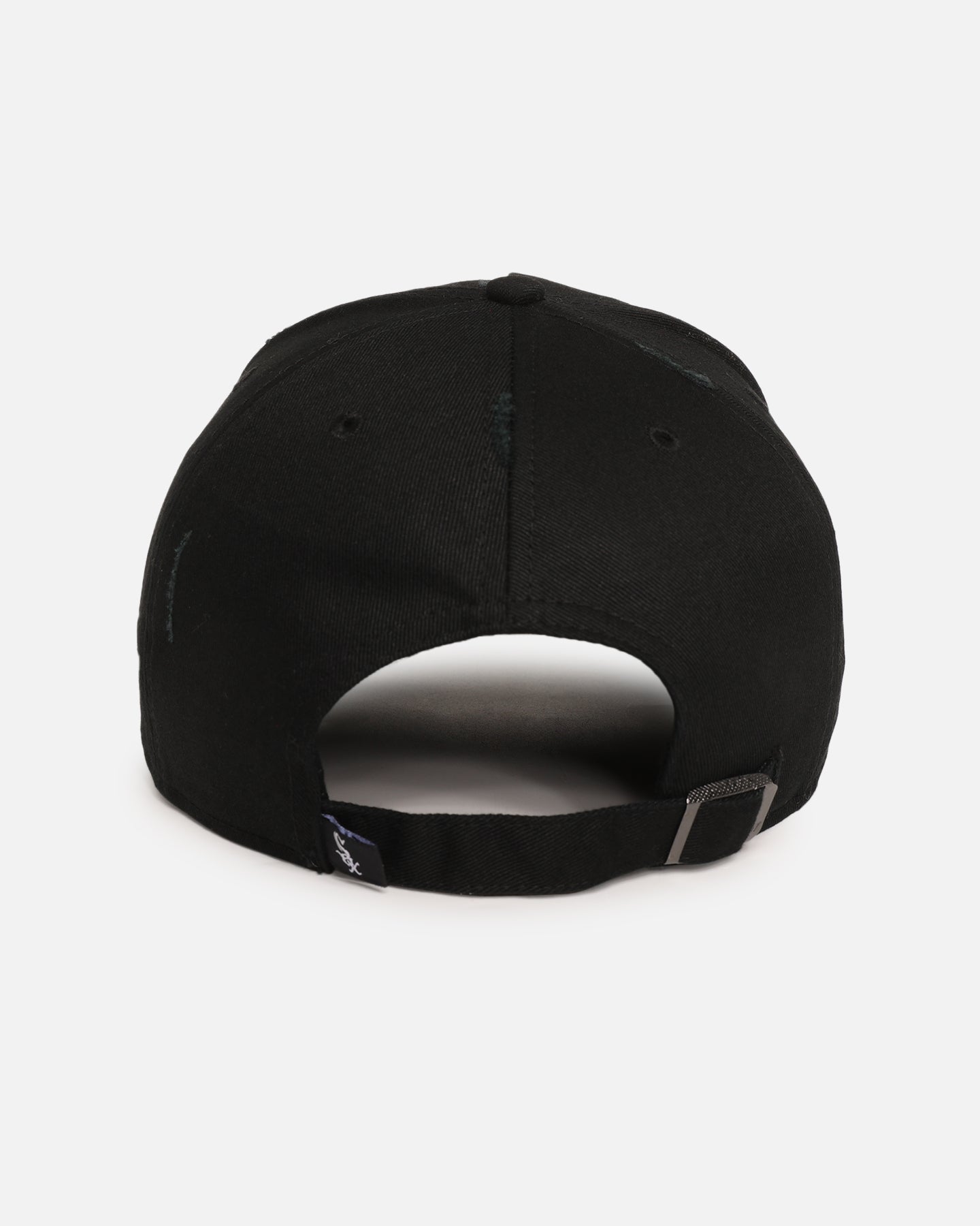 47 Brand Chicago White Sox 'Destruct Gothic Visor' 47 Offside Strapback Snapback Hat - Black/Black Adjustable Baseball Cap for Men & Women - Perfect for Sports Fans, Game Day, and Casual Wear