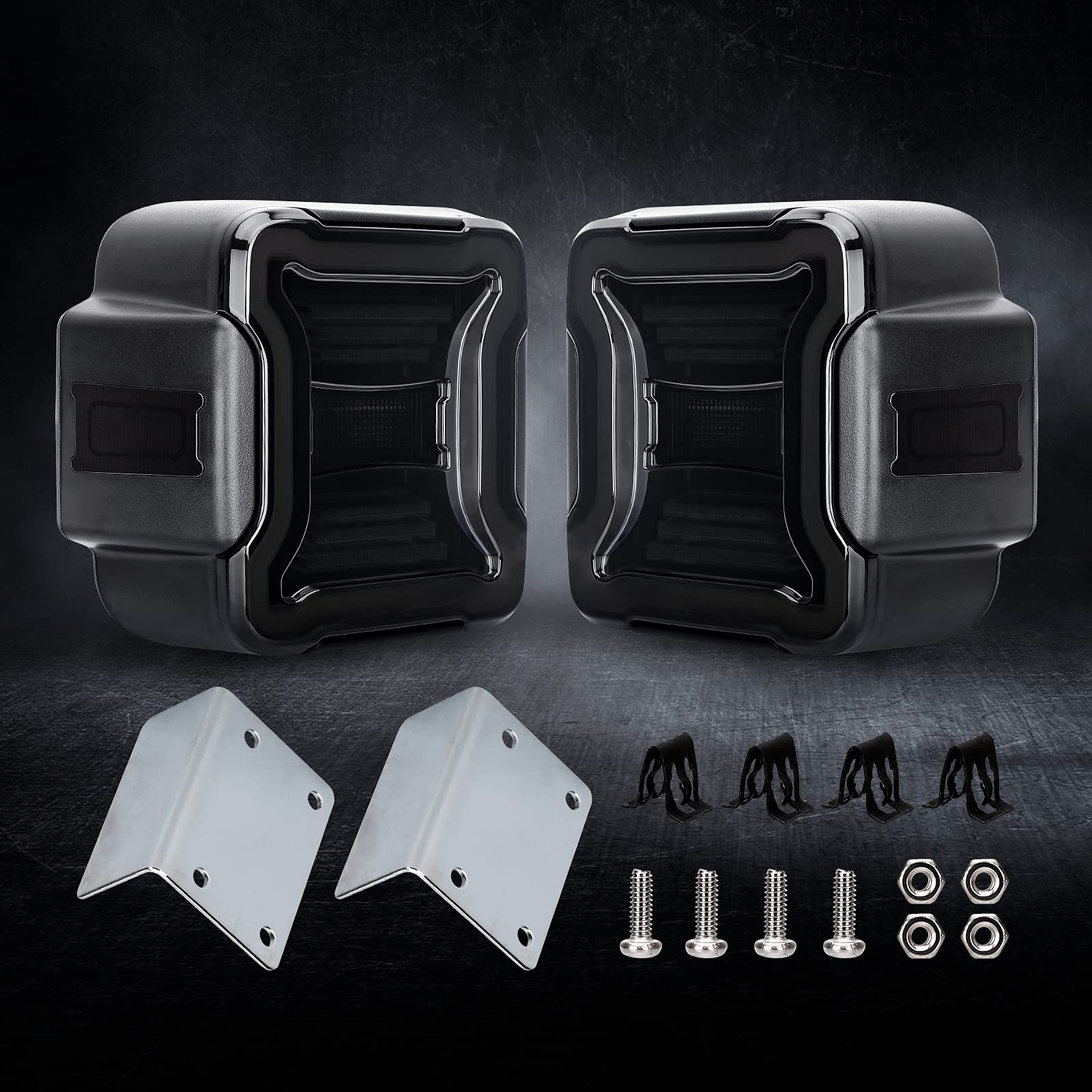 SUPAREE LED Tail Lights for Jeep Wrangler JL 2018-2024 - Bright Reverse Lights, Turn Signals & Running Lights with Side Marker - Perfect for Off-Roading & Night Driving