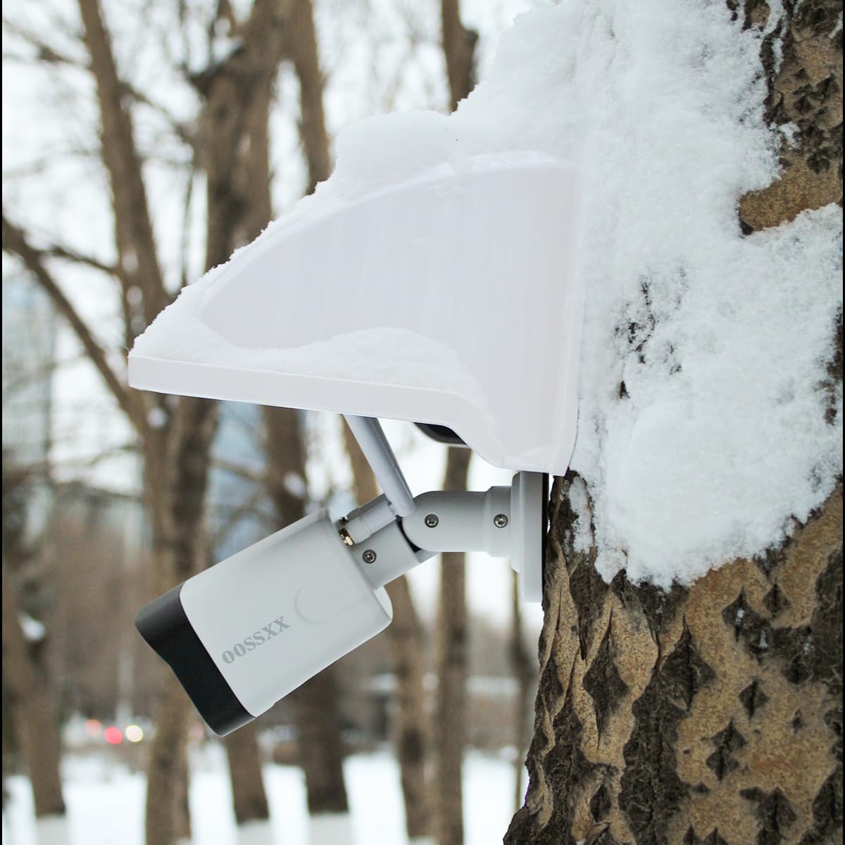 Universal Outdoor Security Camera Sun Rain Cover Shield - Weatherproof Protective Roof for Dome & Bullet Surveillance Cameras - Ideal for Home, Office, and Business Security Systems