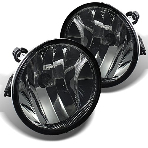 AKKON Black & Clear Lens Headlight + Smoked Bumper Fog Lights Kit for 2007-2014 Chevy Suburban Tahoe Avalanche - Upgrade Your Vehicle Lighting for Night Driving & Off-Road Adventures