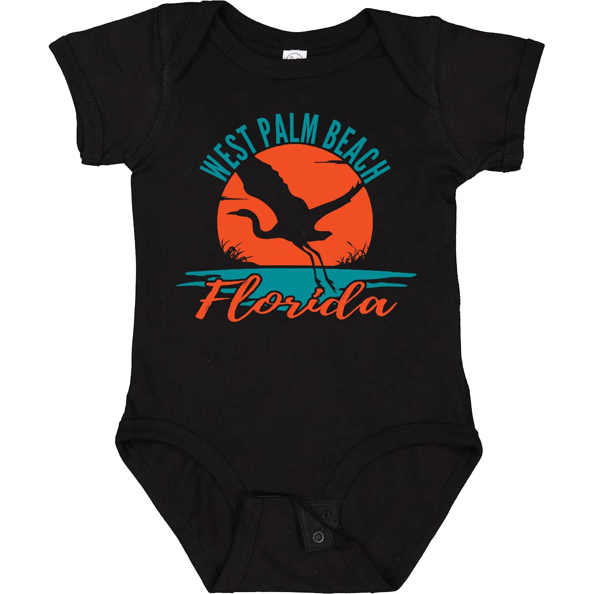 Inktastic West Palm Beach Florida Vacation Baby Bodysuit - Cute Travel Outfit for Infants & Toddlers - Perfect for Beach Trips, Family Photos & Florida Getaways