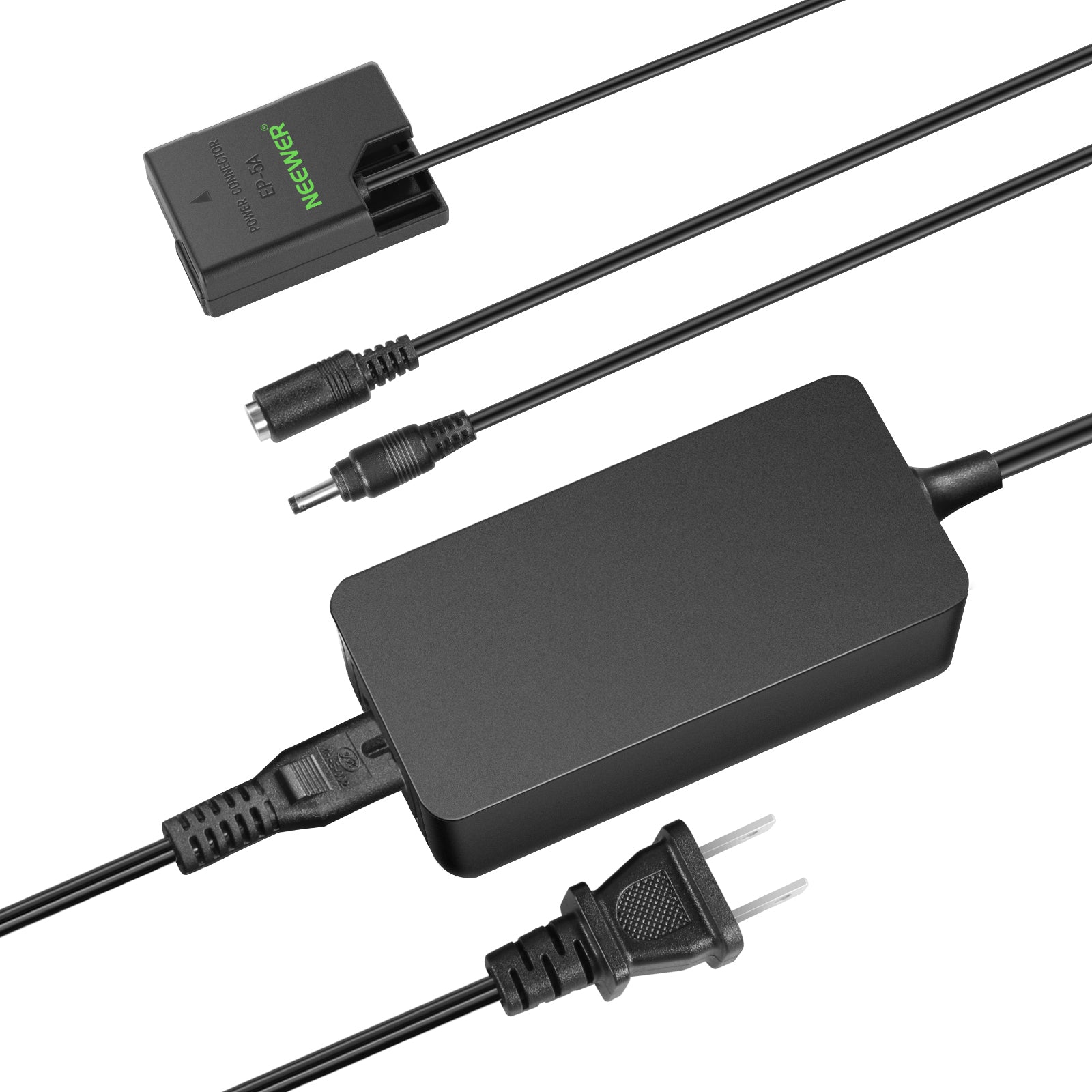 NEEWER NT EL14 Nikon Dummy Battery AC Power Adapter for D750 D810 D850 DSLR Cameras - Continuous Power Supply for Studio Photography & Video Recording