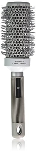 Elegant X5 Ceramic Thermal Hair Brush - White Medium Heat Styling Brush for Smooth & Shiny Hair - Perfect for Home & Salon Use