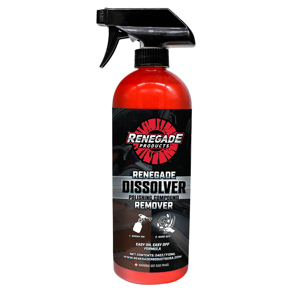 Renegade Dissolver Polishing Compound Remover - Professional Car Paint Scratch & Swirl Remover - Perfect for Auto Detailing, Paint Correction & Surface Restoration