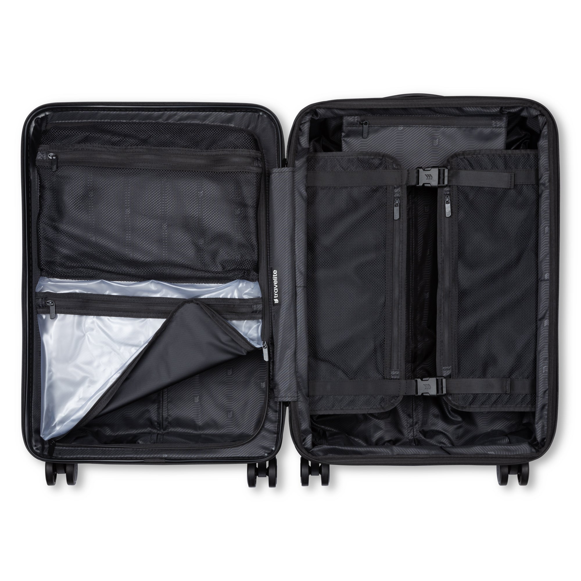 Travelite Epicure Expandable Spinner Medium Luggage - Lightweight Durable Suitcase for Business & Vacation Travel, Carry-On Approved, TSA Lock, 360° Wheels | Perfect for Airplane, Cruise & Road Trips