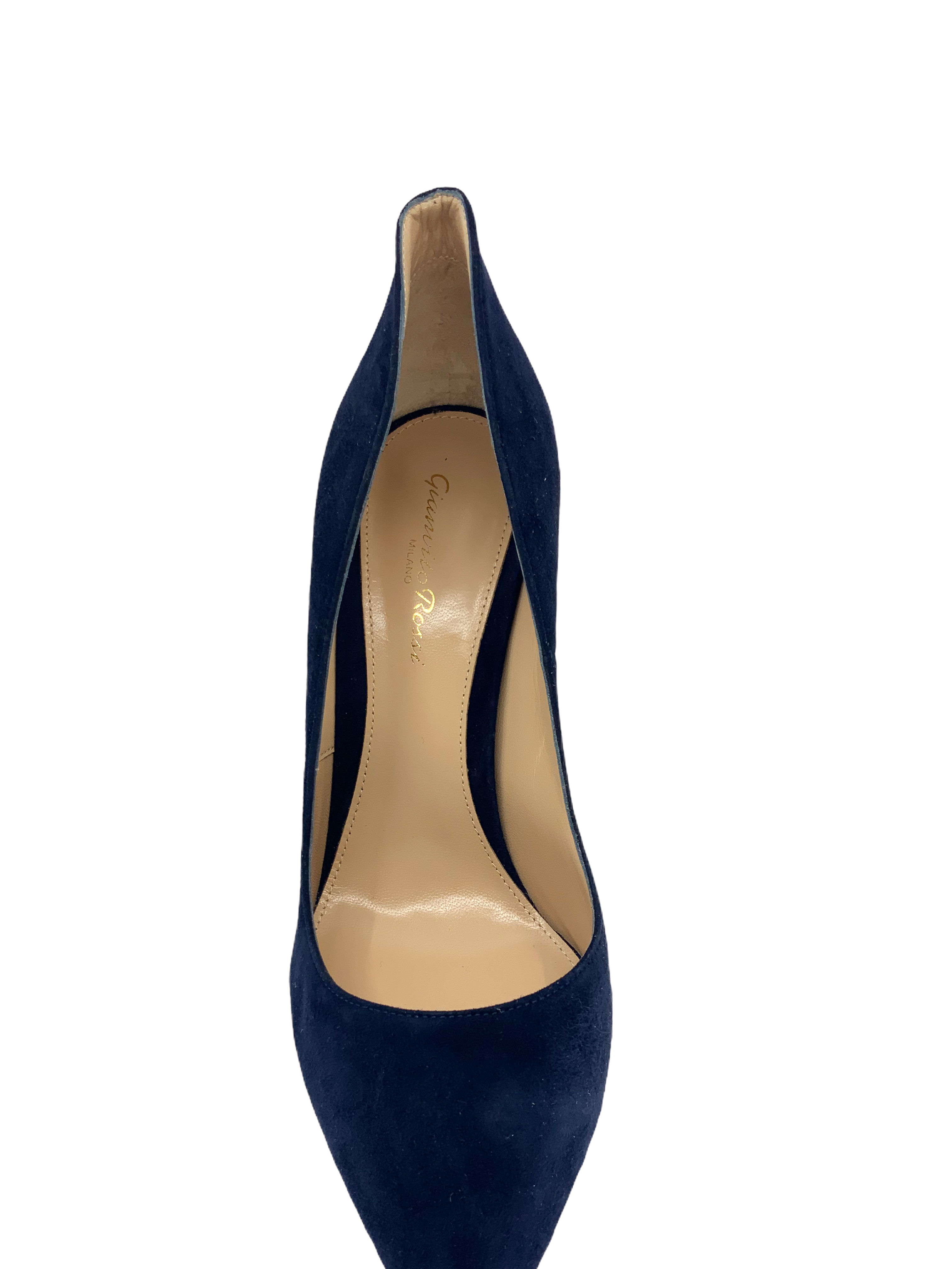 Gianvito Rossi Women's Suede Pointed Toe High Heel Pumps Size 9 US - Elegant Dress Shoes for Work, Party & Special Occasions