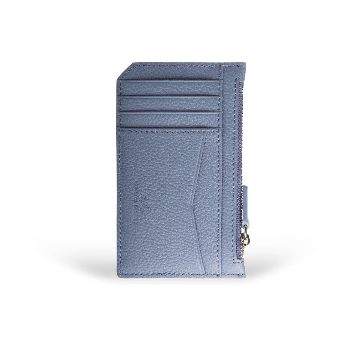 Premium Nicky Leather Card Holder with RFID Protection & Zip Pocket - Slim Wallet for Men & Women, Perfect for Travel, Business & Everyday Use