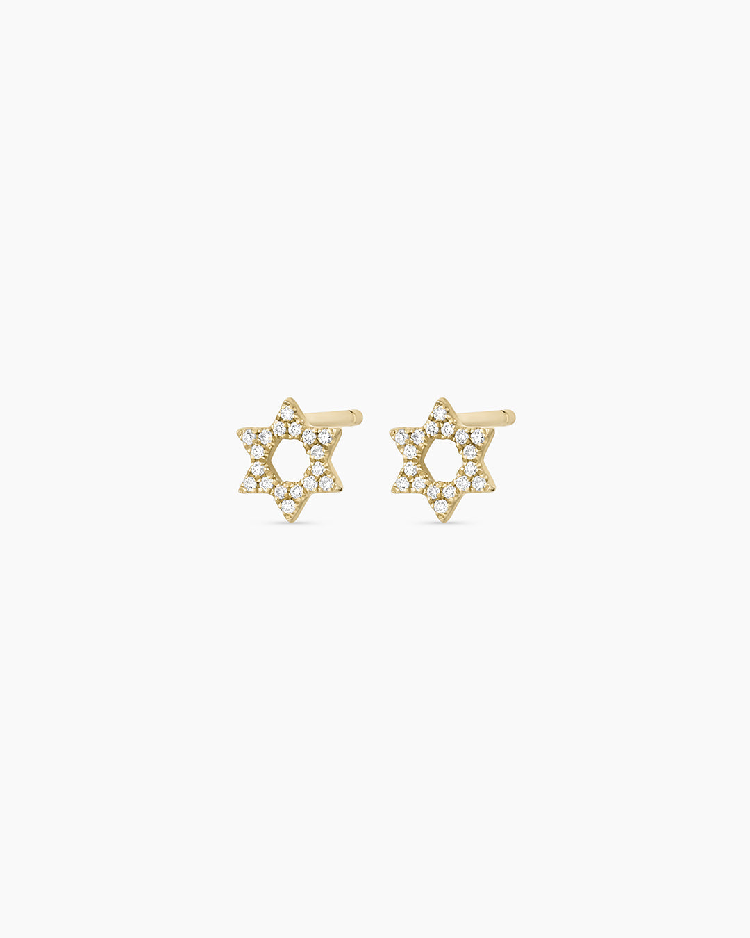 14K Gold Diamond Star of David Stud Earrings for Women - Elegant Jewish Jewelry Gift for Hanukkah, Bar Mitzvah & Special Occasions
