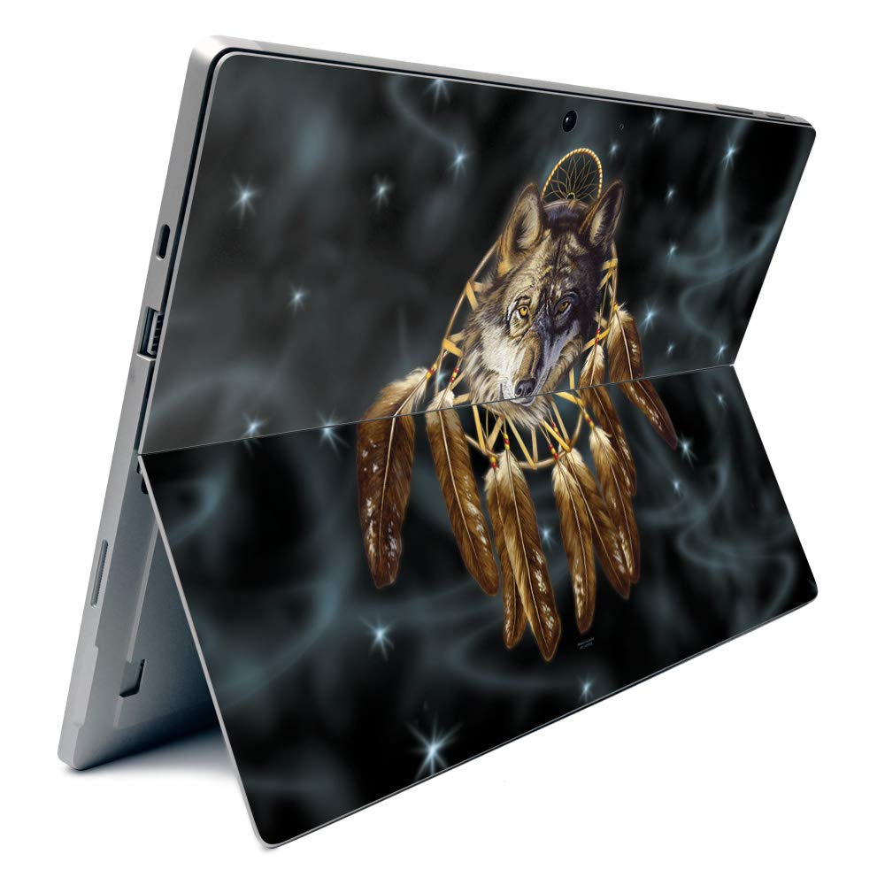 MightySkins Protective Vinyl Decal Wrap Cover for Microsoft Surface Pro 7 - Wolf Dreams Design | Durable, Customizable Skin | Easy to Apply & Remove | Made in USA | Perfect for Work, School & Travel Protection