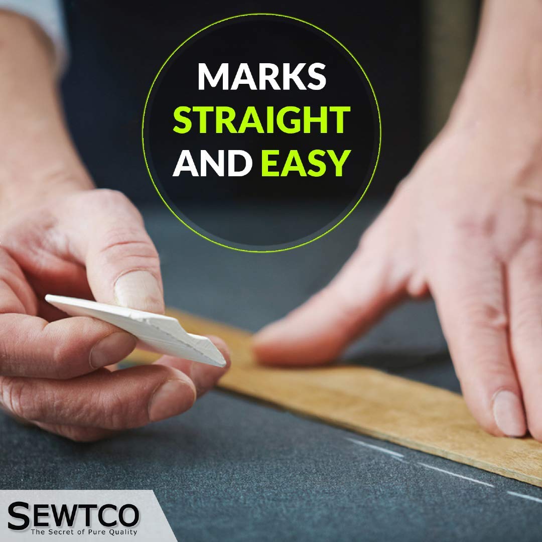 SEWTCO Super Concentrated Crystal Chalk 50 Pack - Marks Over 20,000 Inches - Premium Fabric Tailor Chalk for Sewing, Quilting & Dressmaking - Ideal for Professional Tailors & DIY Craft Projects