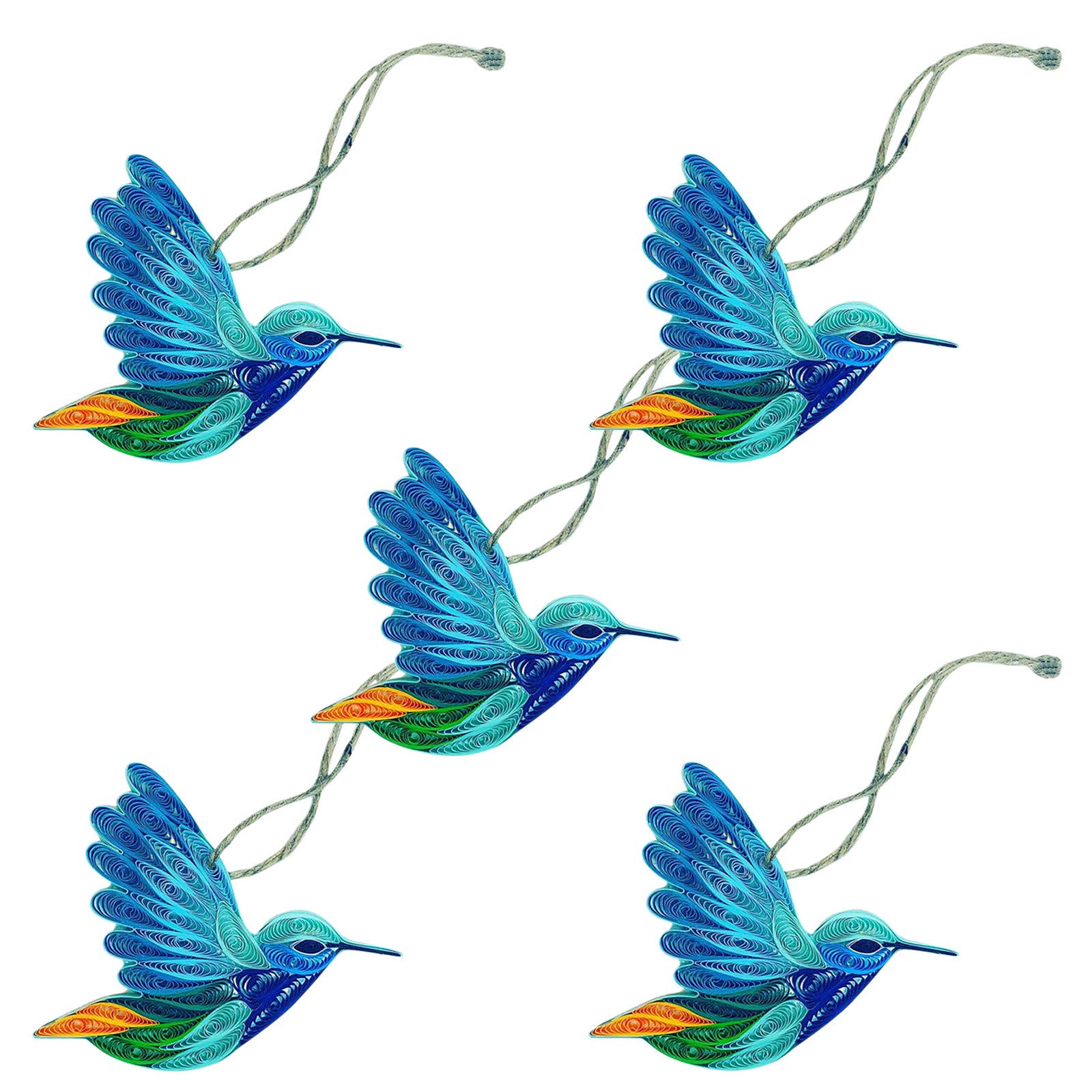 Iridescent Acrylic Hummingbird Window Decoration - Stained Glass Style Bird Ornament for Home, Garden & Office Decor