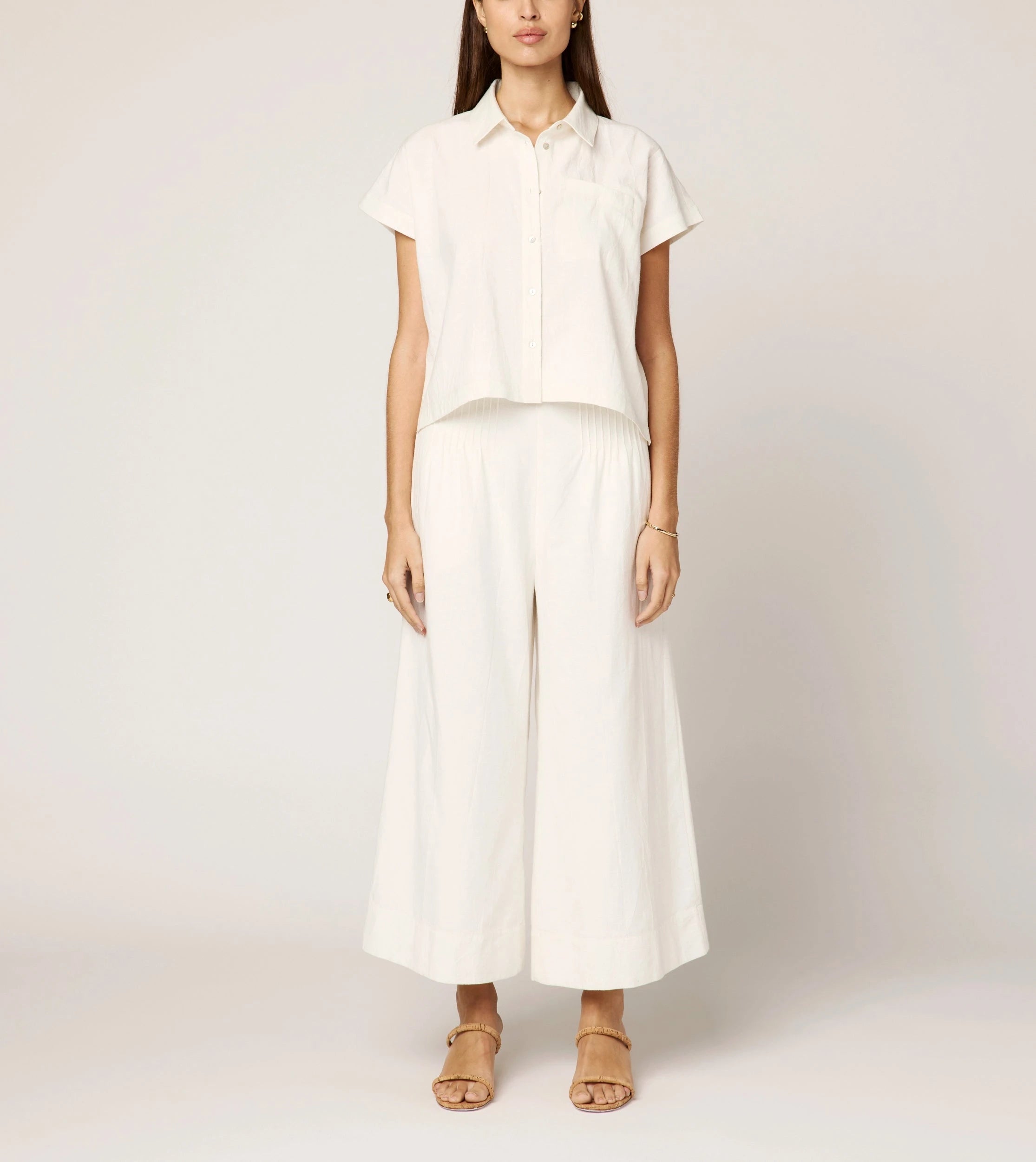 Kalora Women's Ivory Blouse - Elegant Casual Top for Work, Date Night & Special Occasions