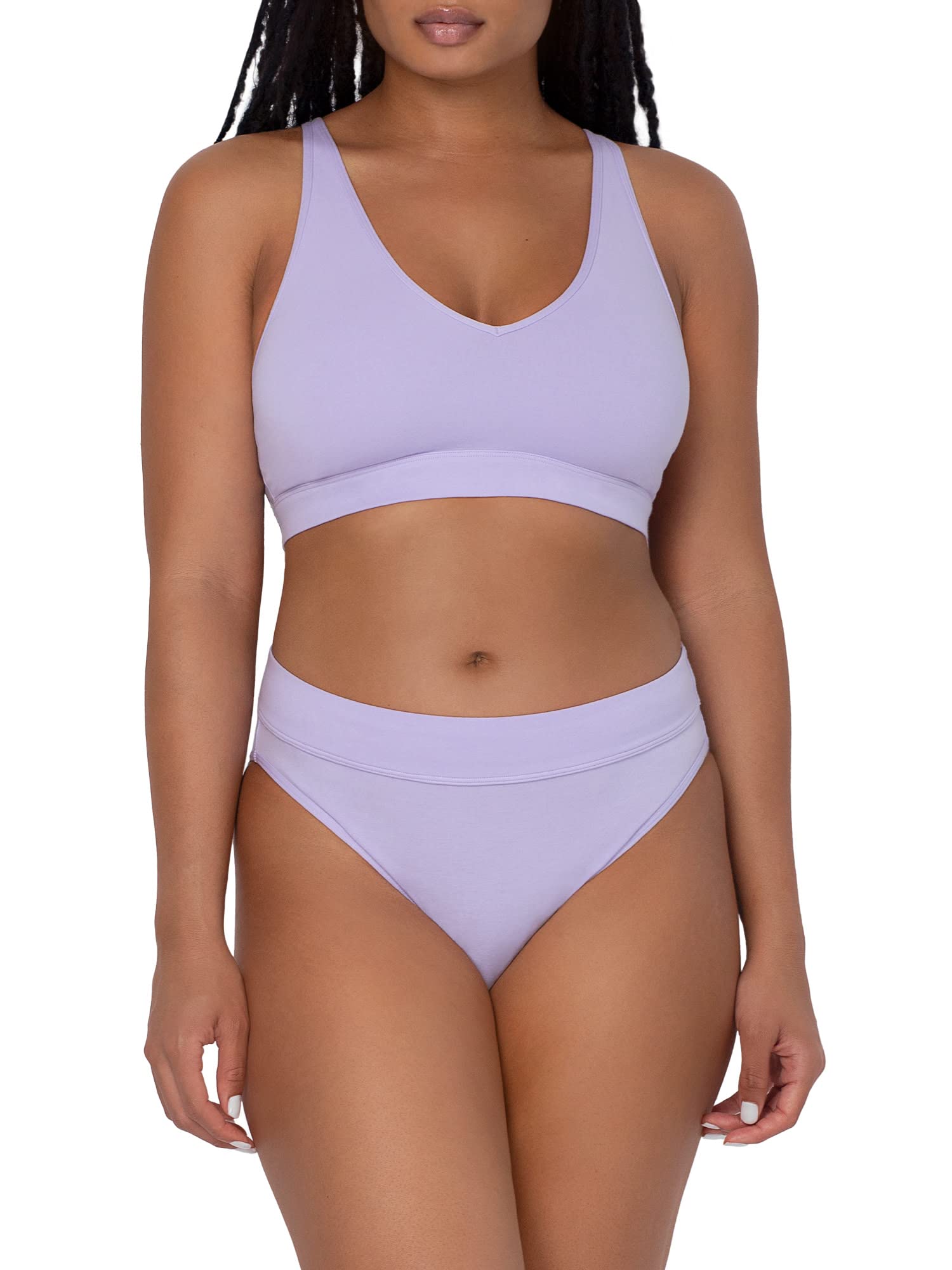 Smart & Sexy Women's Cloud Cotton Comfort Wireless Bralette - Ultra Soft Breathable Lounge & Sleep Bra for Everyday Comfort