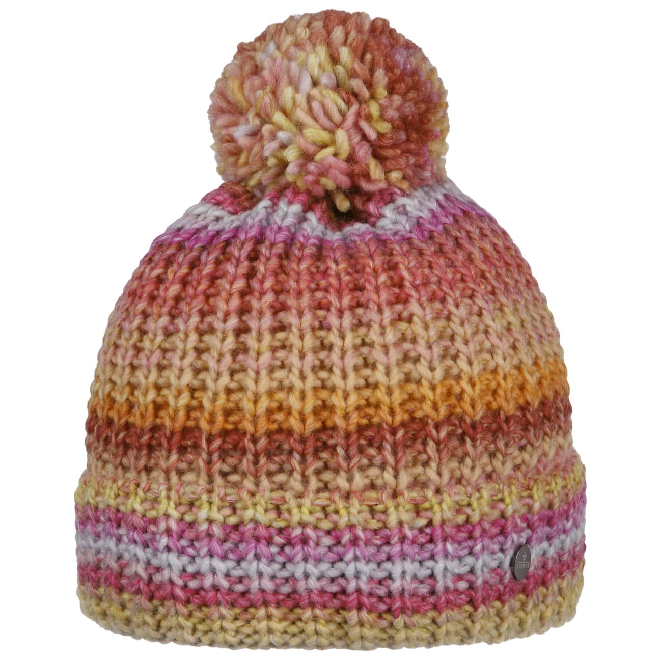 Lierys Finja Bobble Hat - Warm Winter Knit Beanie for Women & Men - Cozy Cable Knit Pom Pom Hat for Cold Weather - Perfect for Skiing, Snowboarding & Outdoor Activities