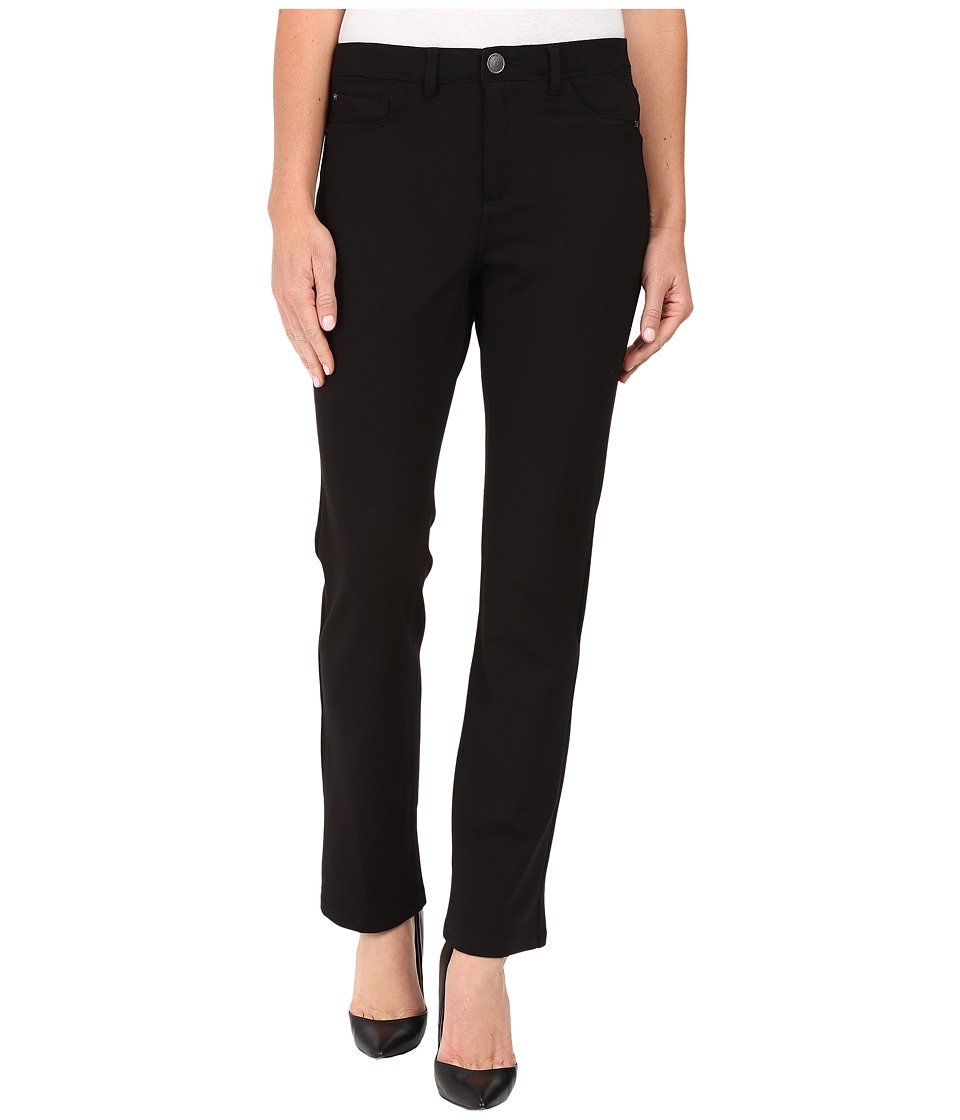 FDJ French Dressing Jeans for Women - Petite PDR Wonderwaist Suzanne Straight Leg in Black | Comfortable Slim Fit Denim Pants for Work, Dating & Casual Wear