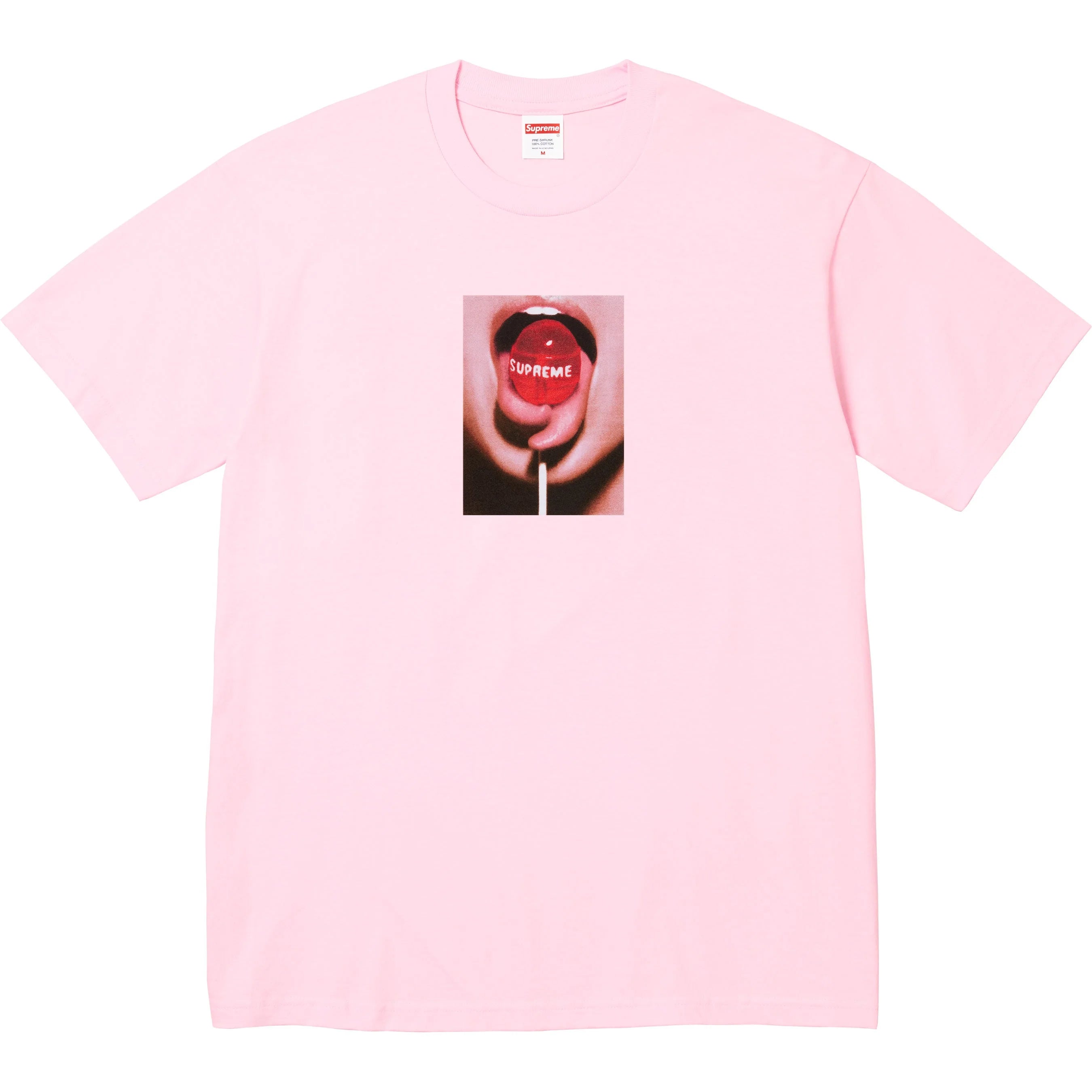 Supreme Lollipop Graphic T-Shirt - Pink Cotton Streetwear Tee for Men & Women | Casual Outfit, Urban Fashion, Street Style