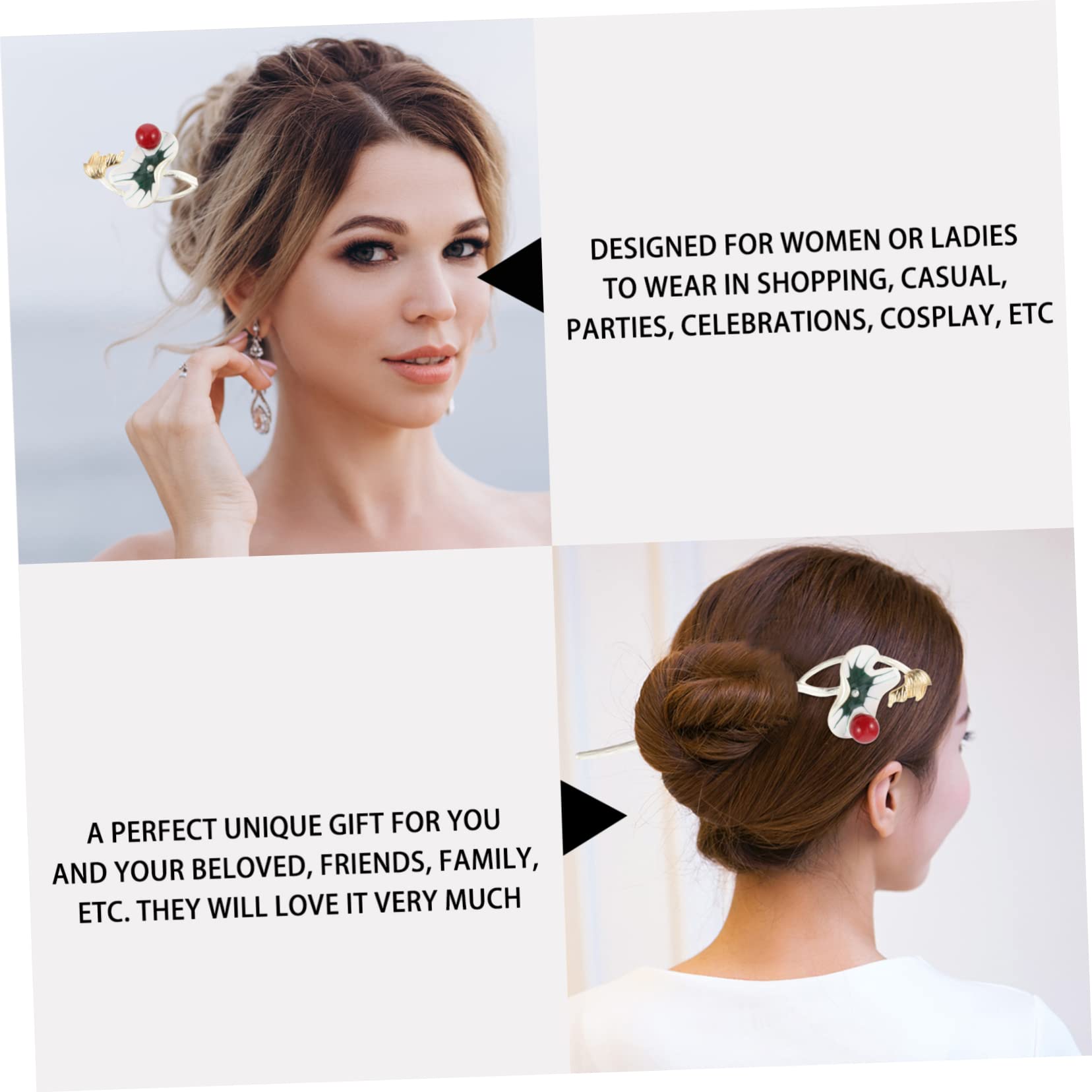 Elegant Lotus Flower Hair Stick for Women - Vintage Hairpin for DIY Hairstyles, Parties, Weddings & Special Occasions