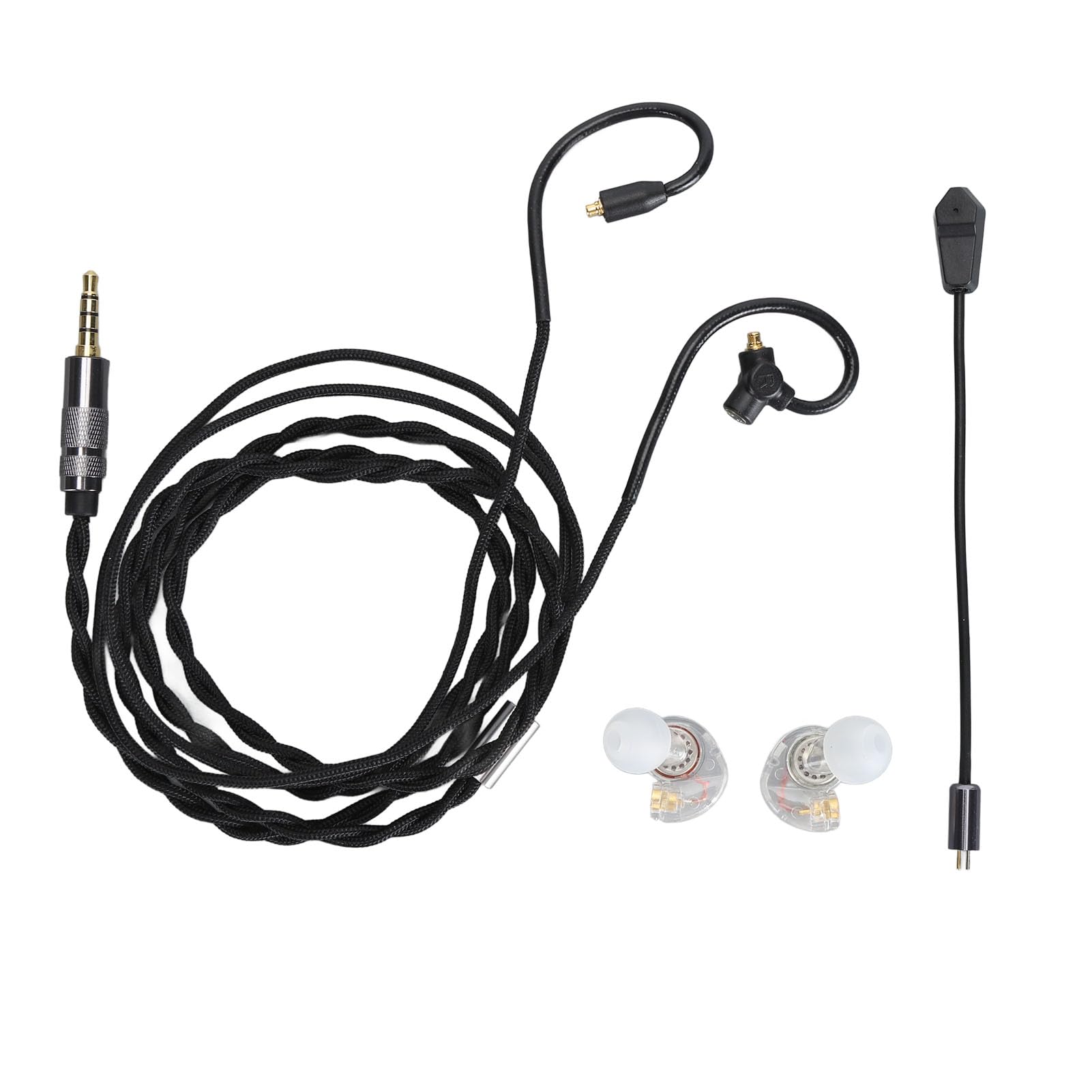 Ciciglow Detachable Gaming Headset with Noise Cancellation - 3.5mm Wired Lightweight Headphones with 10mm Speaker for PC, Laptop, Mobile Gaming - Perfect for Esports, Streaming & Online Classes (White)