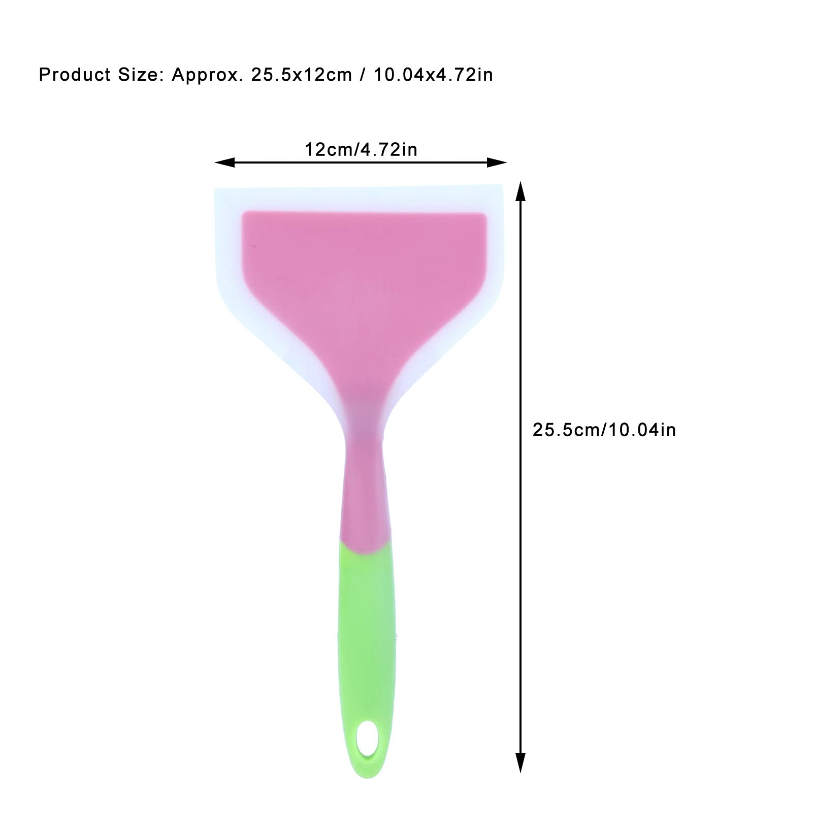 Non-Stick Silicone Spatula for Pancakes, Omelettes, Pizza & Steak - Flexible Heat-Resistant Cooking Turner for Frying, Tamagoyaki & Baking - Perfect for Kitchen, BBQ & Camping