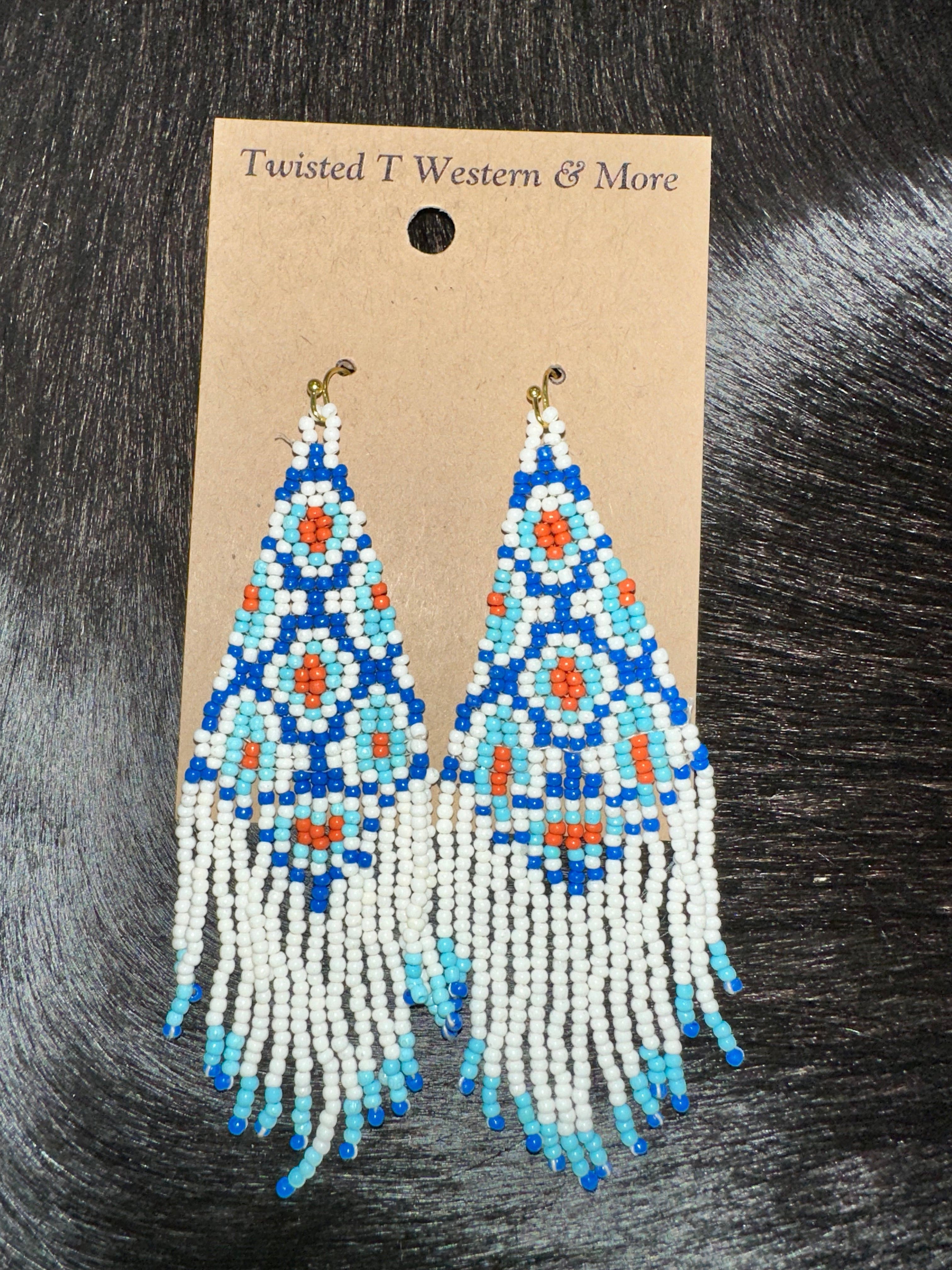 Handmade Seed Bead Fringed Earrings for Women | Bohemian Beach Jewelry | Perfect for Summer Vacations, Music Festivals & Boho Chic Outfits
