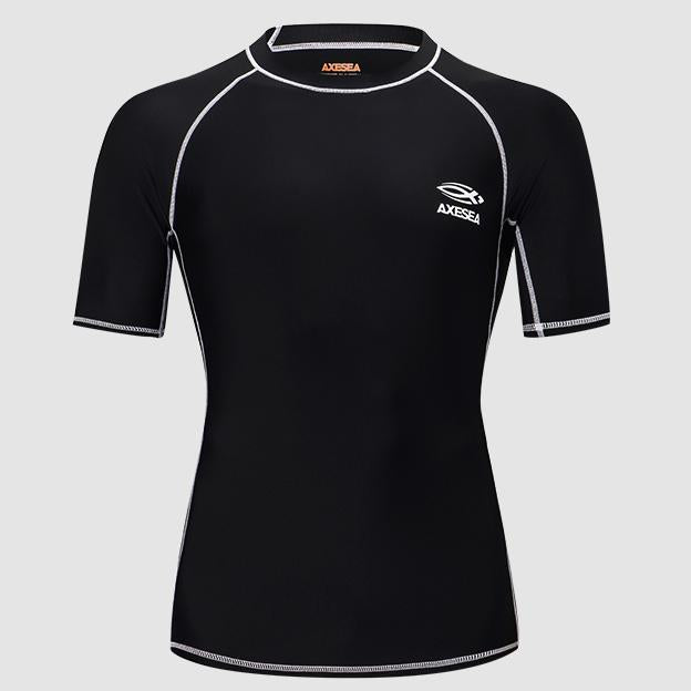 Men's UPF 50+ Sun Protection Short Sleeve Rash Guard Shirt - Quick Dry Swim Shirt for Surfing, Swimming, Beach & Outdoor Activities