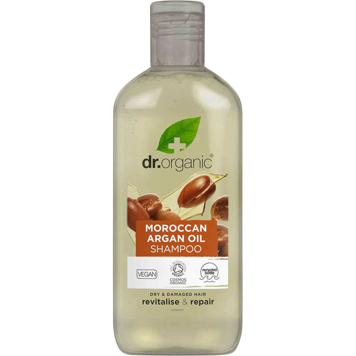 Dr Organic Shampoo with Moroccan Argan Oil - Sulfate Free & Vegan Hair Care for Dry, Damaged Hair - Nourishing & Hydrating for Daily Use at Home or Salon