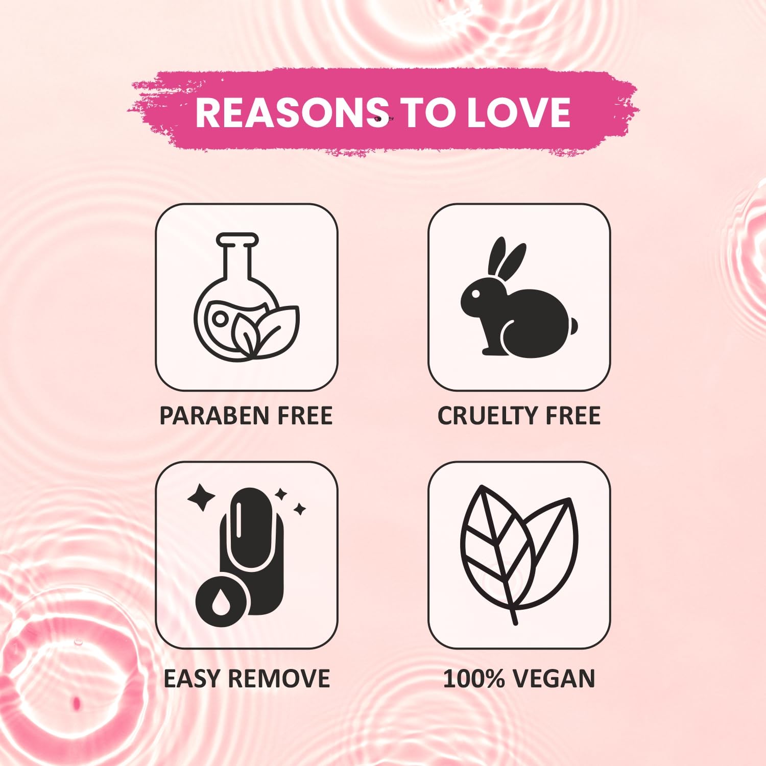 VERYMISS Pink Nail Polish Remover - Acetone Free, Vitamin E Enriched, 100% Vegan & Cruelty Free - 50ml Bottle for Gentle At-Home Manicures & Nail Care