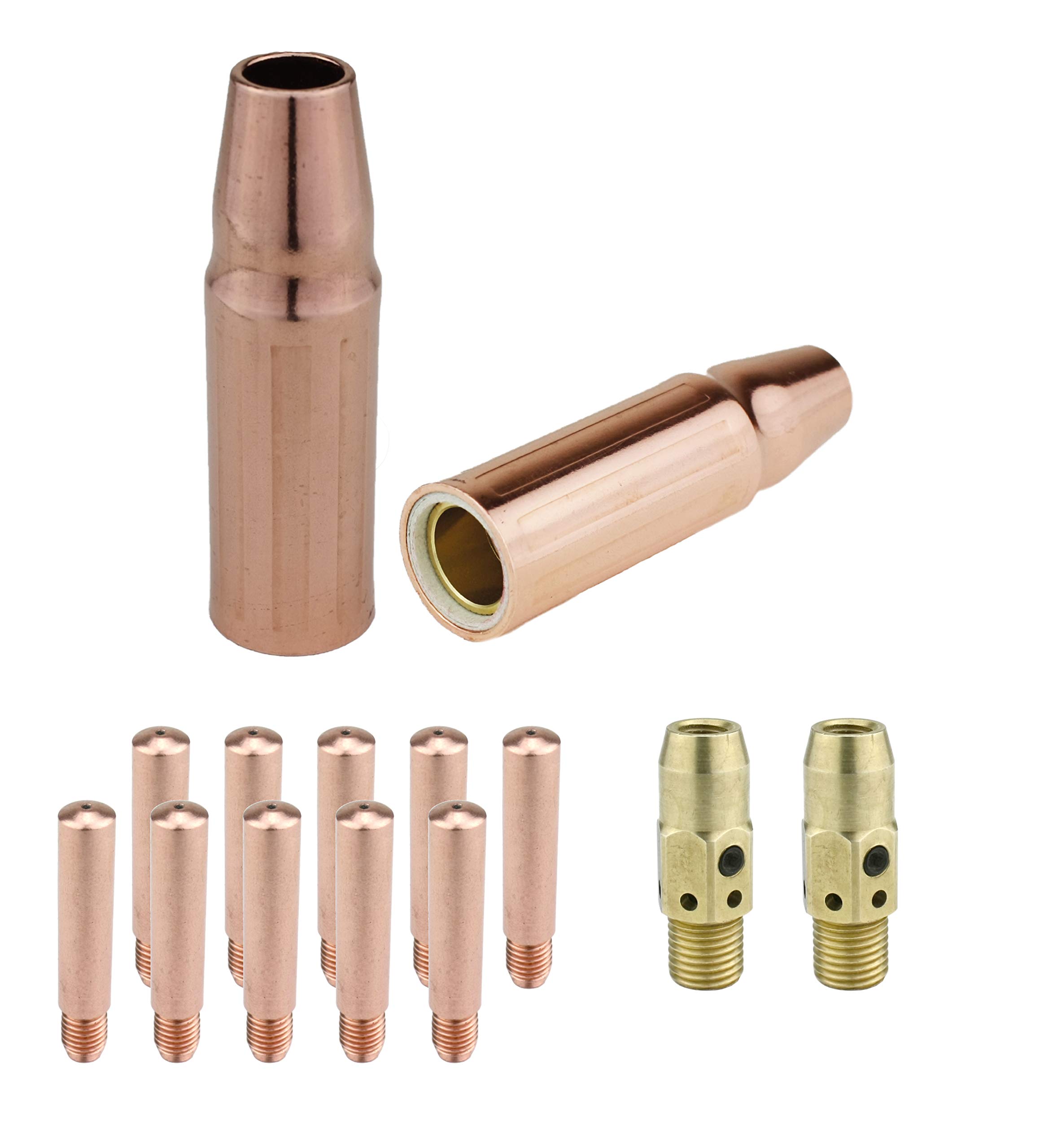 MIG Welding Gun Consumables Kit - Compatible with Lincoln Magnum 300 & 400, Tweco #3 & #4-54A Diffuser - Heavy Duty 0.023