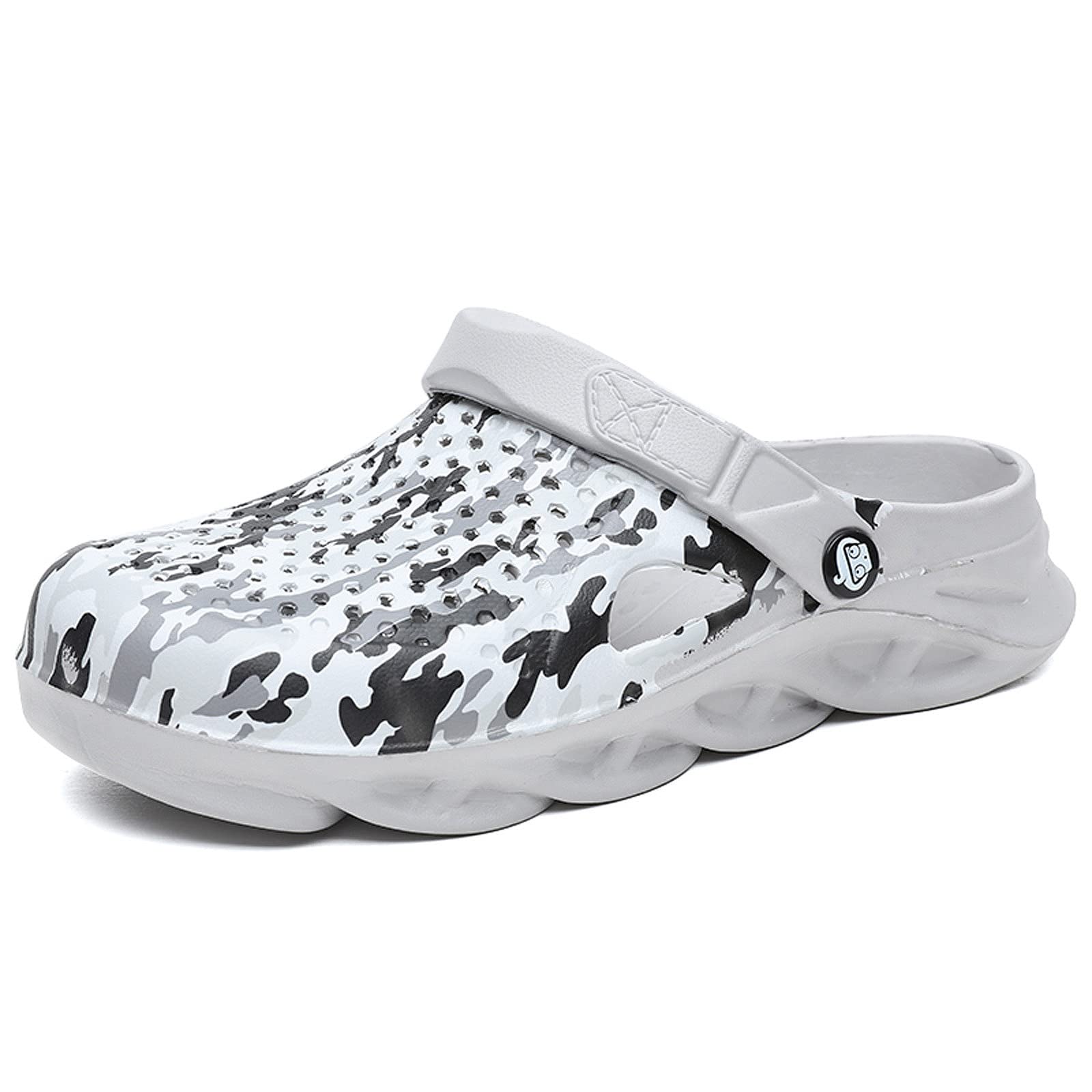FLIOZY Men's Garden Clogs - Breathable Water Shoes for Summer, Slip-On Sports Sandals for Beach, Outdoor, Indoor & Yard Work - Perfect for Gardening, Poolside, and Casual Wear