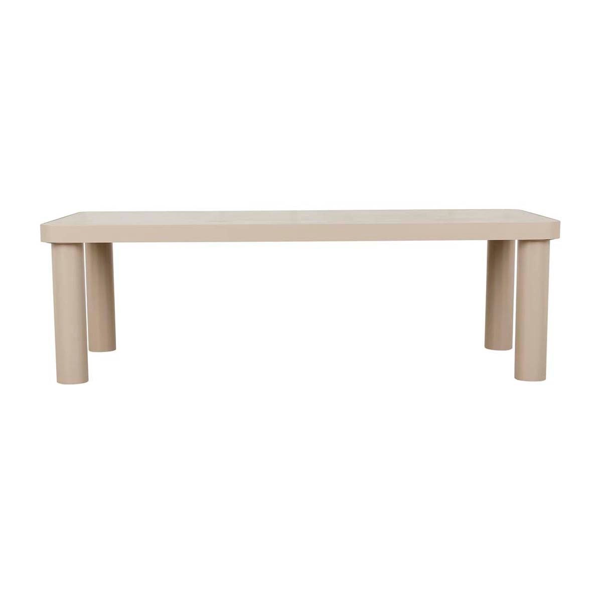 Frankie Outdoor Ceramic Dining Table - Weatherproof Patio Furniture Set for Garden, Poolside & Backyard Dining - Elegant Round Ceramic Top with Rust-Resistant Metal Base