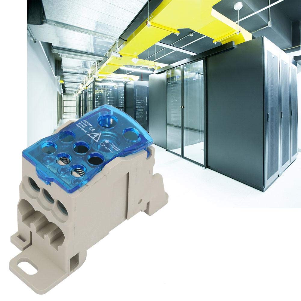 Din Rail Terminal Block Distribution Box - Universal Electric Wire Connector & Power Junction Box for Industrial Control Panels & Electrical Cabinets | Perfect for Wiring, Circuit Protection & Power Distribution