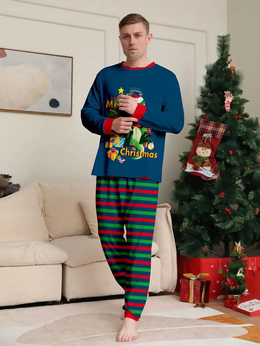Dinosaur Matching Family Christmas Pajamas Set - Cozy Holiday Pjs for Kids & Adults - Perfect for Christmas Morning & Family Photos