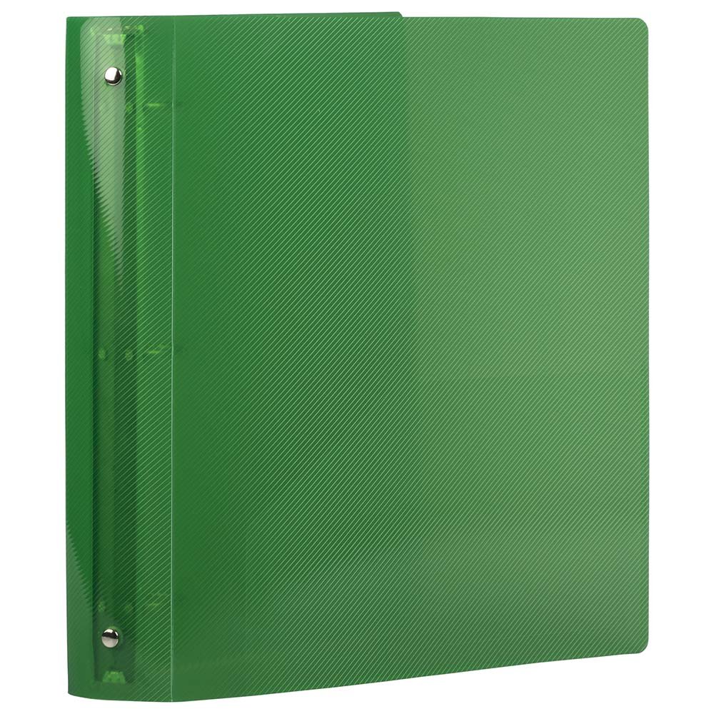 JAM PAPER 1.5 Inch Green 3-Ring Plastic Binders - 20 Pack Bulk for School, Office & Home Organization - Durable Binder for Documents, Reports & Presentations