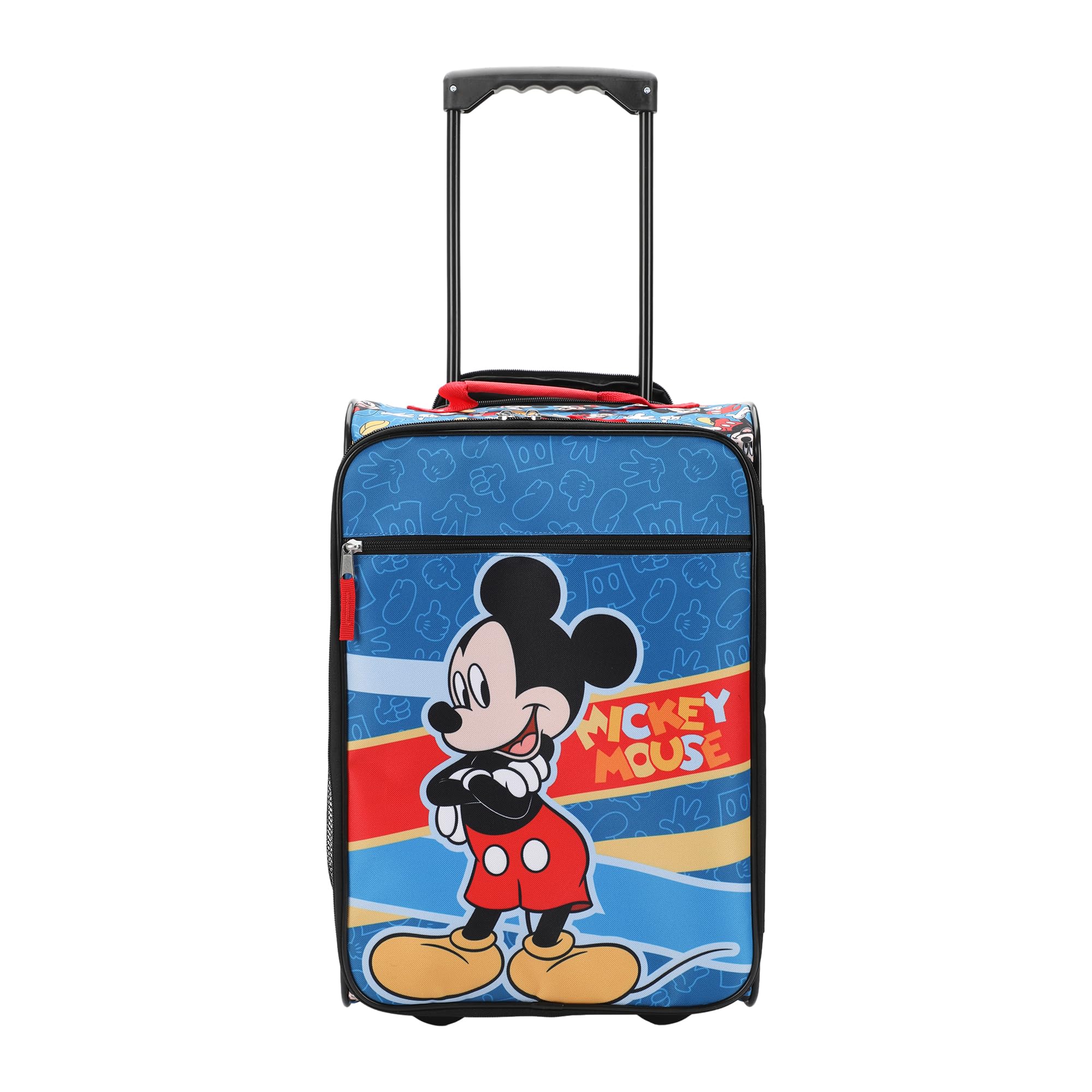 Disney Mickey Mouse Blue 18 Inch Pilot Case - Perfect for Travel, School & Business Trips | Durable Carry-On Luggage for Kids & Adults