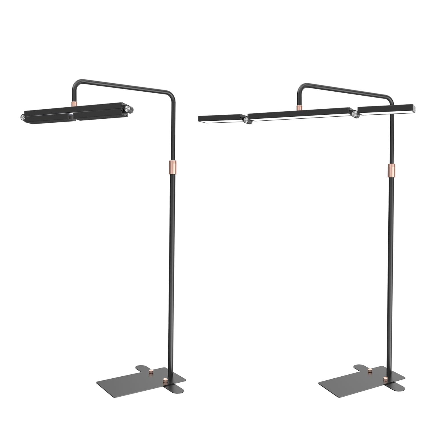 Professional 36 Inch Foldable Half Moon Lash Light Lamp for Eyelash Extensions - Adjustable Esthetician Floor Lamp with Phone Holder - Perfect for Eyelash Tech, Tattoo Artists, Makeup, Nails & Spa Treatments (Black) - Ideal for Salon, Beauty Studio & Home Use
