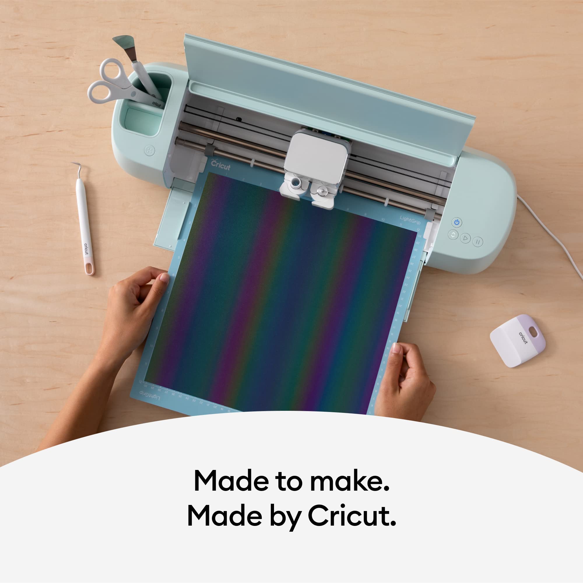 Cricut® Reflective Iron-On Vinyl - Rainbow HTV for DIY T-Shirts, Bags & Crafts | Heat Transfer Vinyl for Custom Apparel & Sports Gear | Perfect for Night Visibility & Personalized Gifts