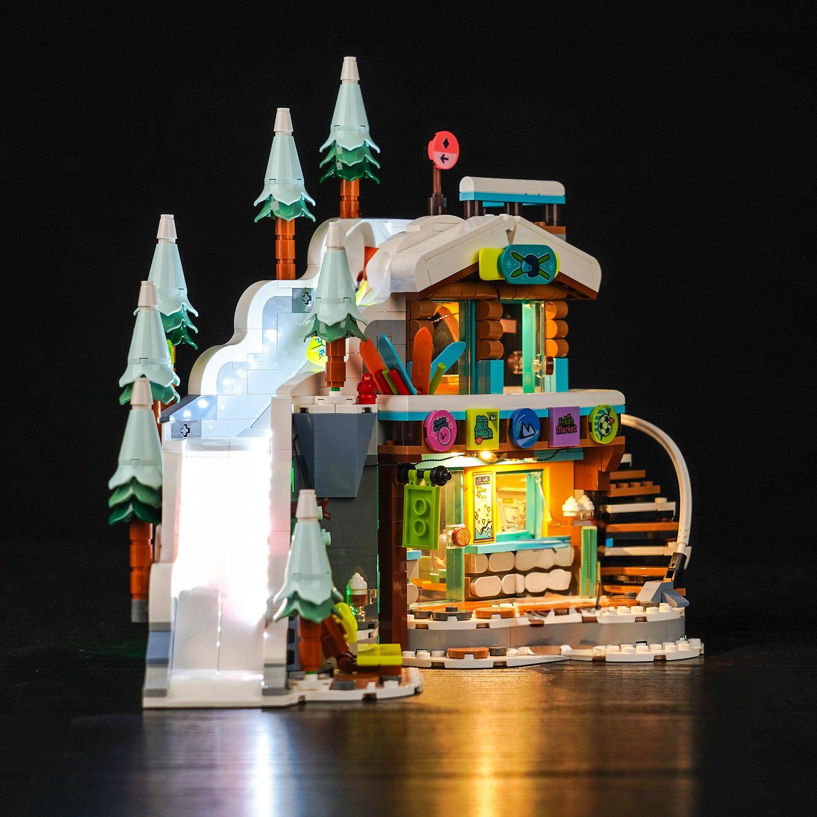 LEGO Mountaintop Climbing Snow Mountain Lamp Set 41756 - LED Light Kit for LEGO Building Blocks, DIY Night Light for Kids Room Decor & Model Display